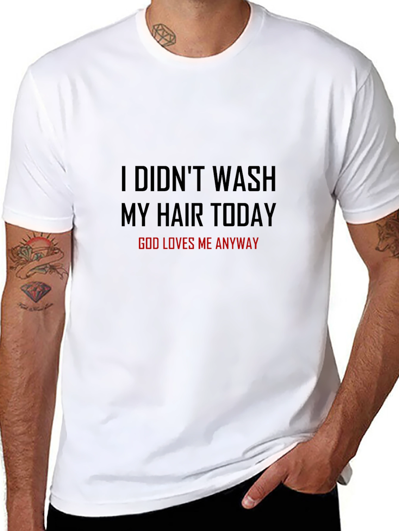 Funny Hair Day Graphic T-Shirt for Men