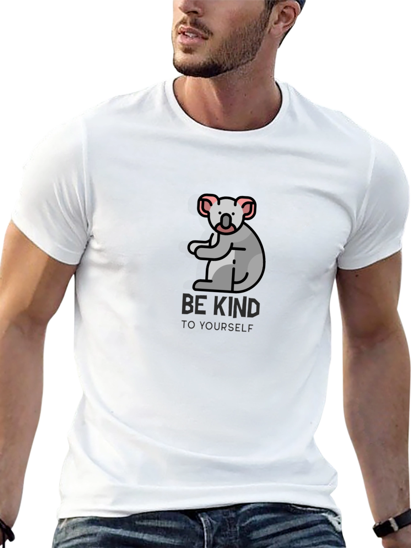 Be Kind Koala Black T-Shirt