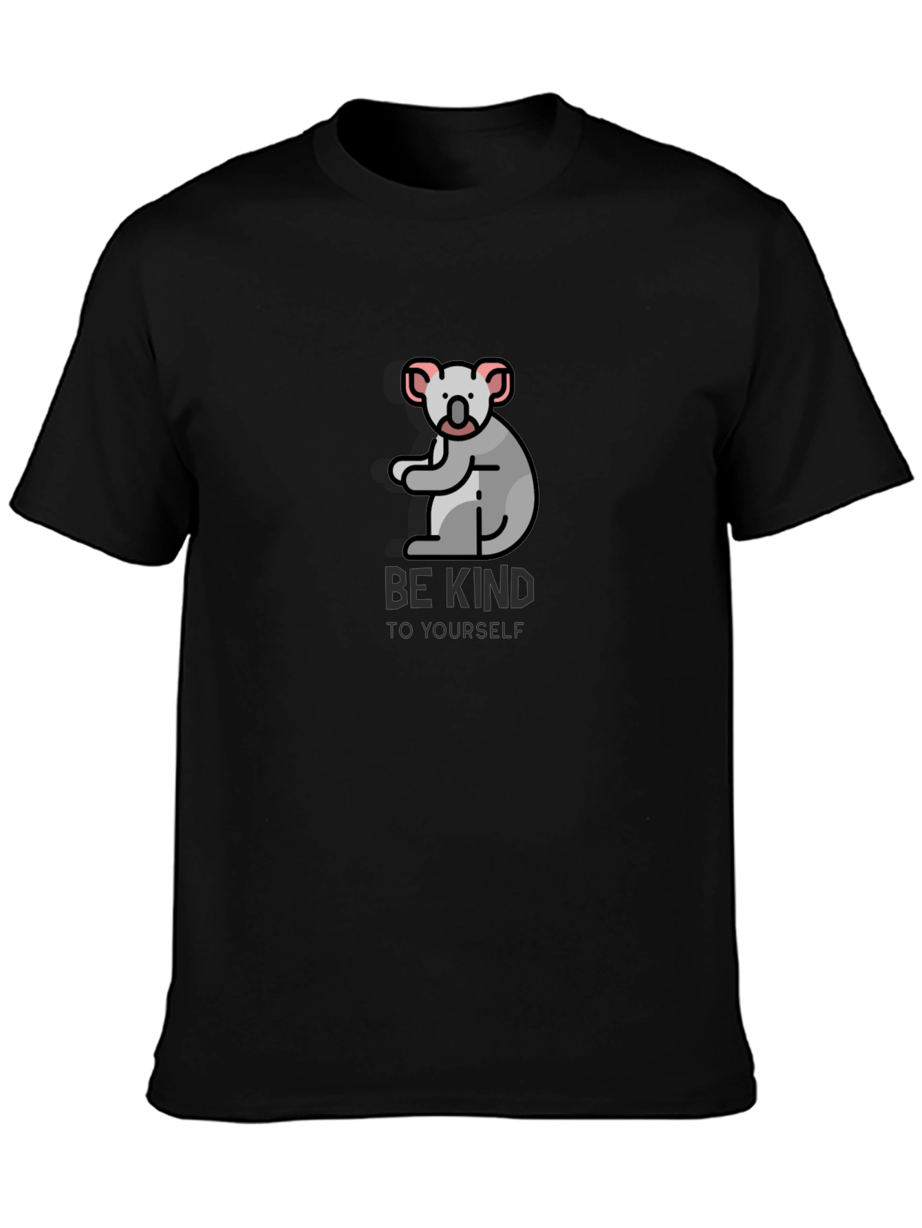 Be Kind Koala Black T-Shirt