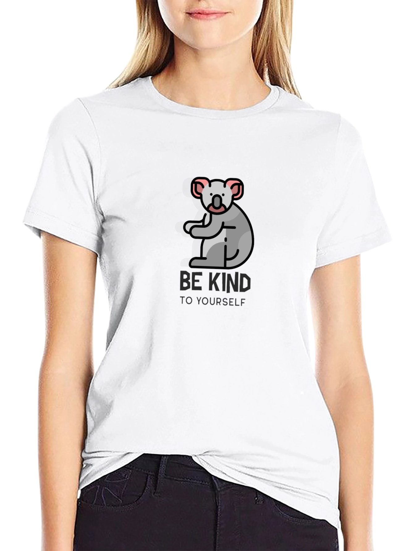 Be Kind Koala Black T-Shirt