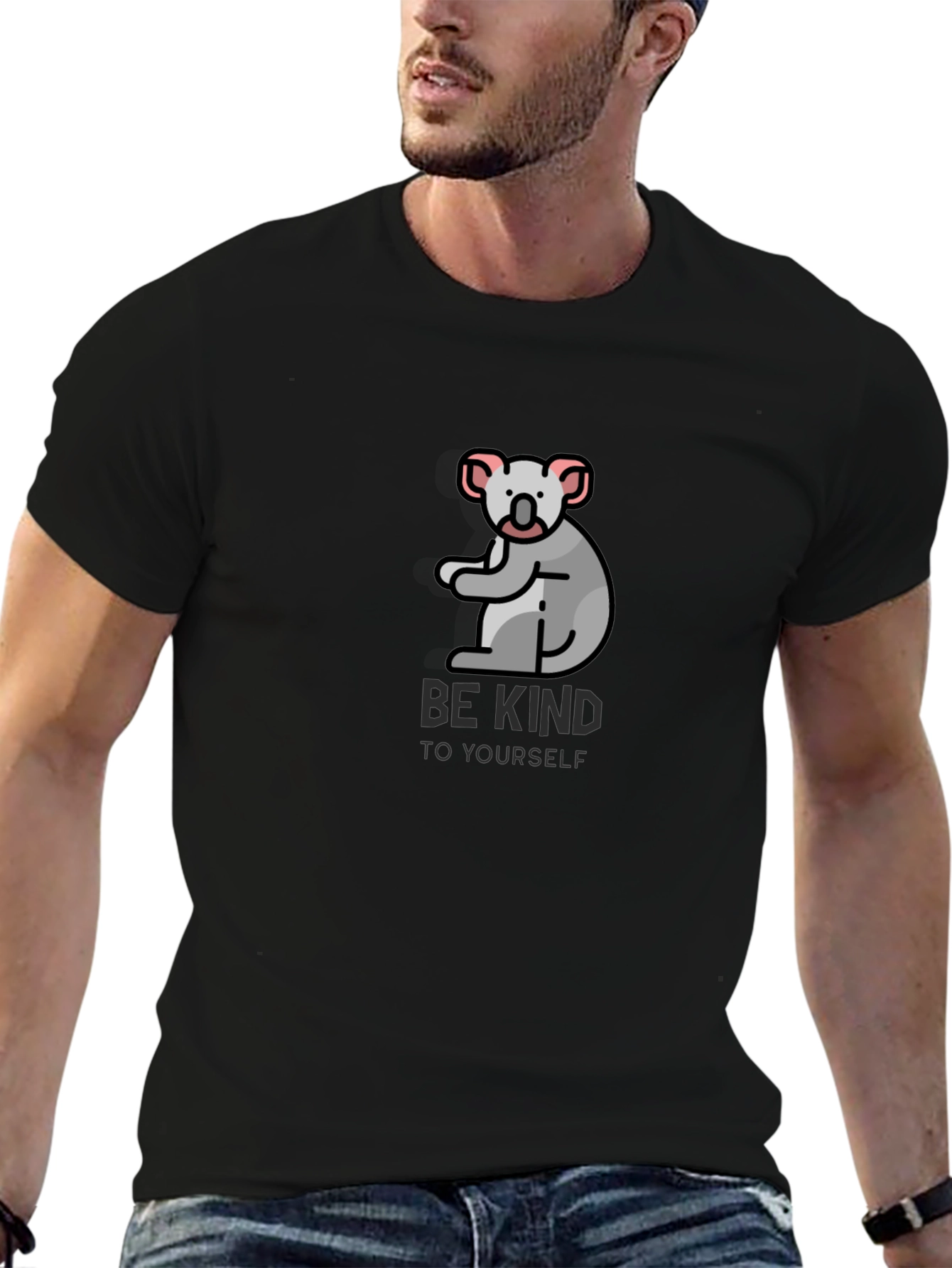 Be Kind Koala Black T-Shirt