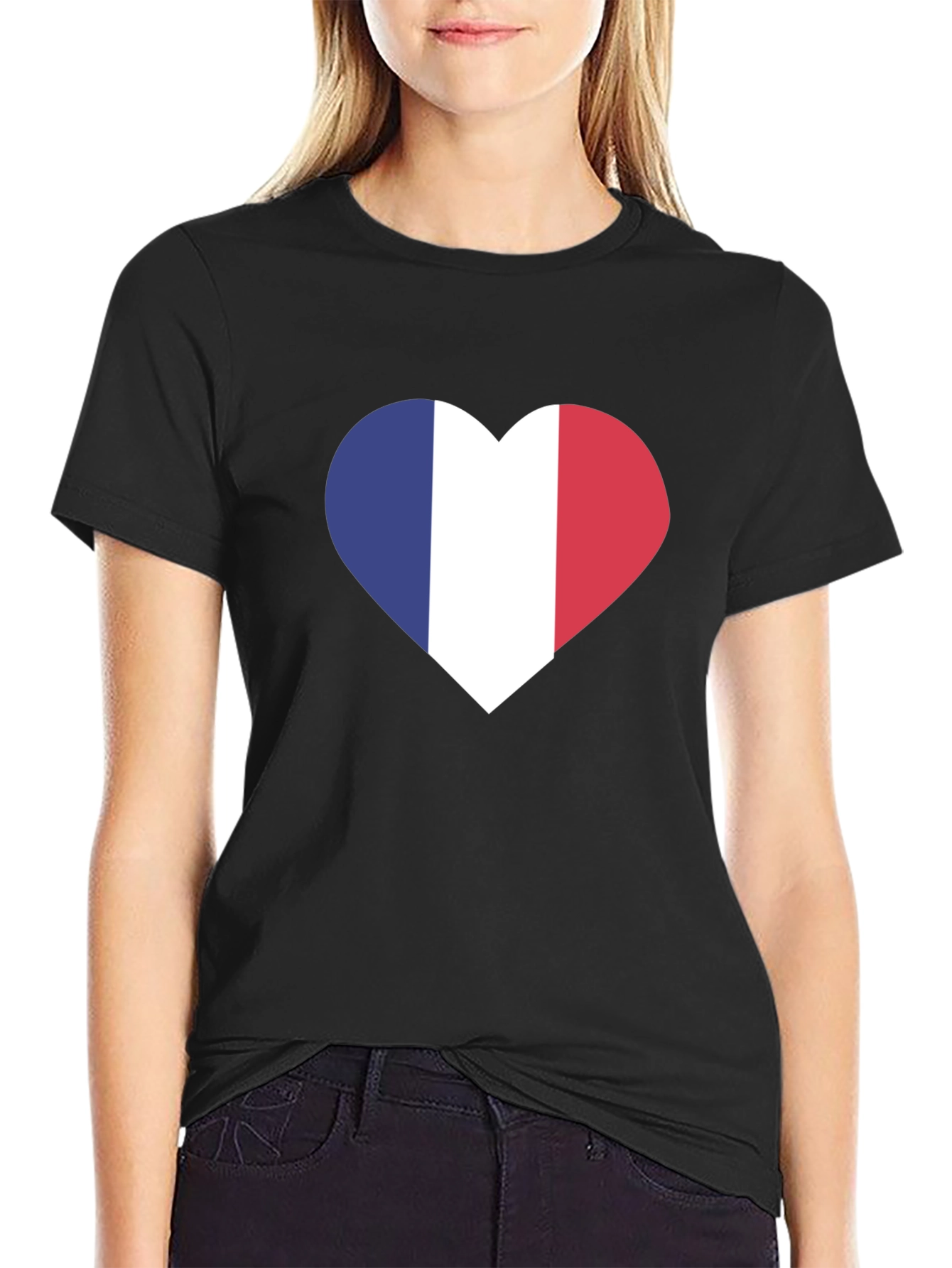 French Flag Heart T-Shirt