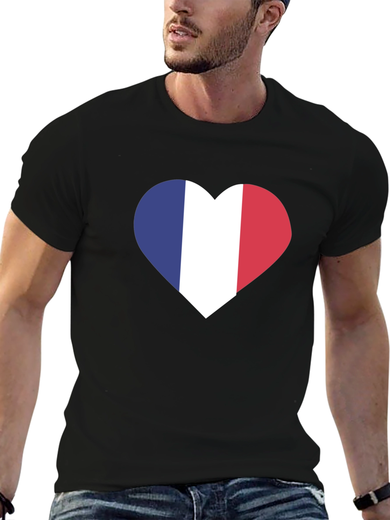 French Flag Heart T-Shirt