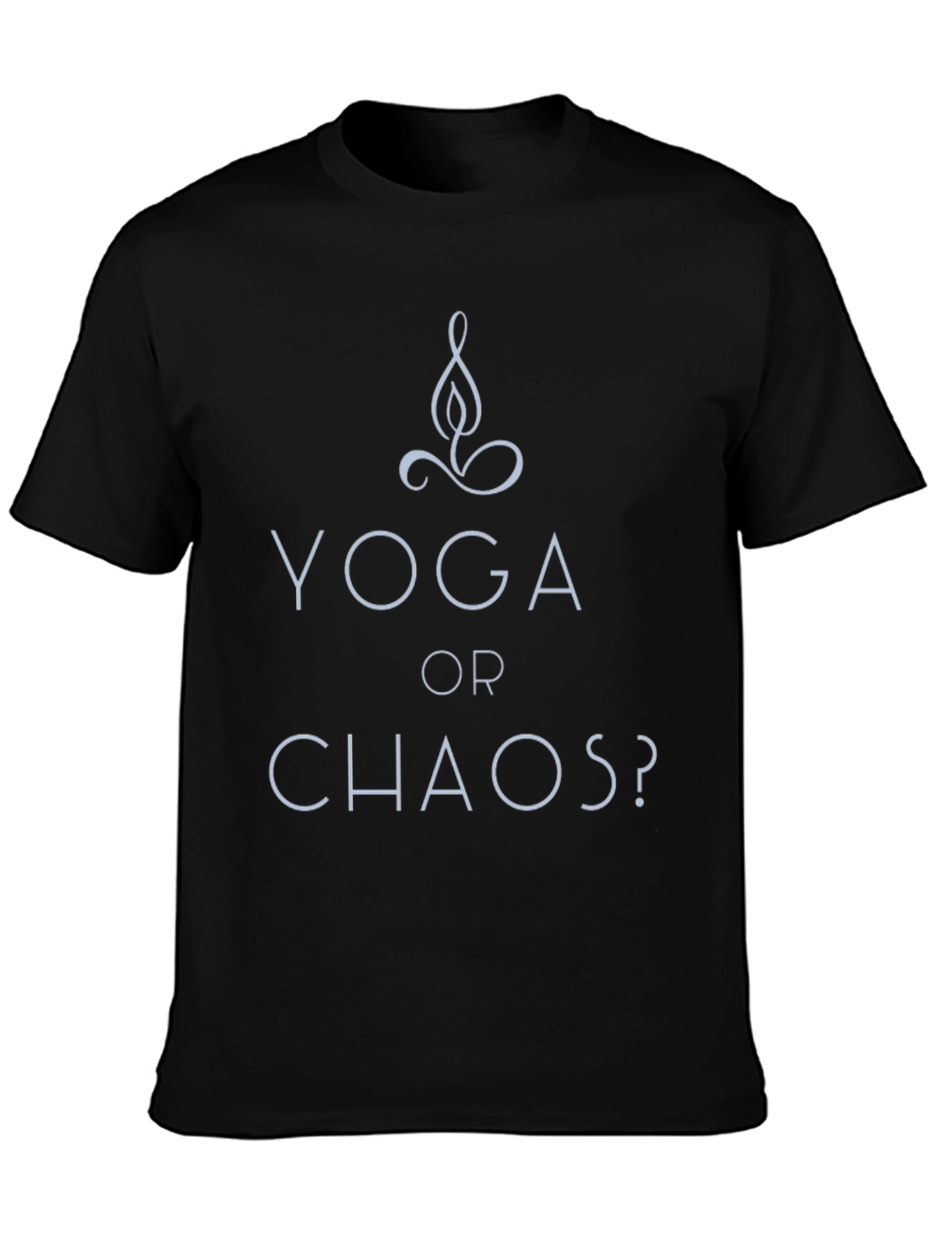Yoga or Chaos? Black Graphic Tee