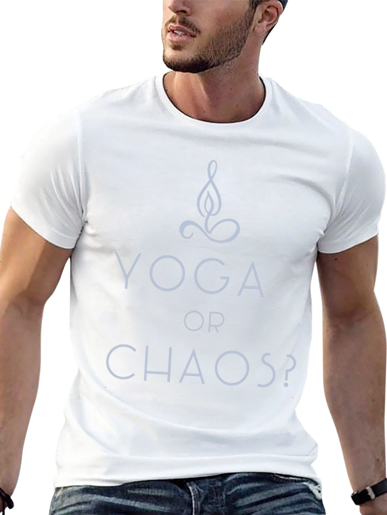 Yoga or Chaos? Black Graphic Tee
