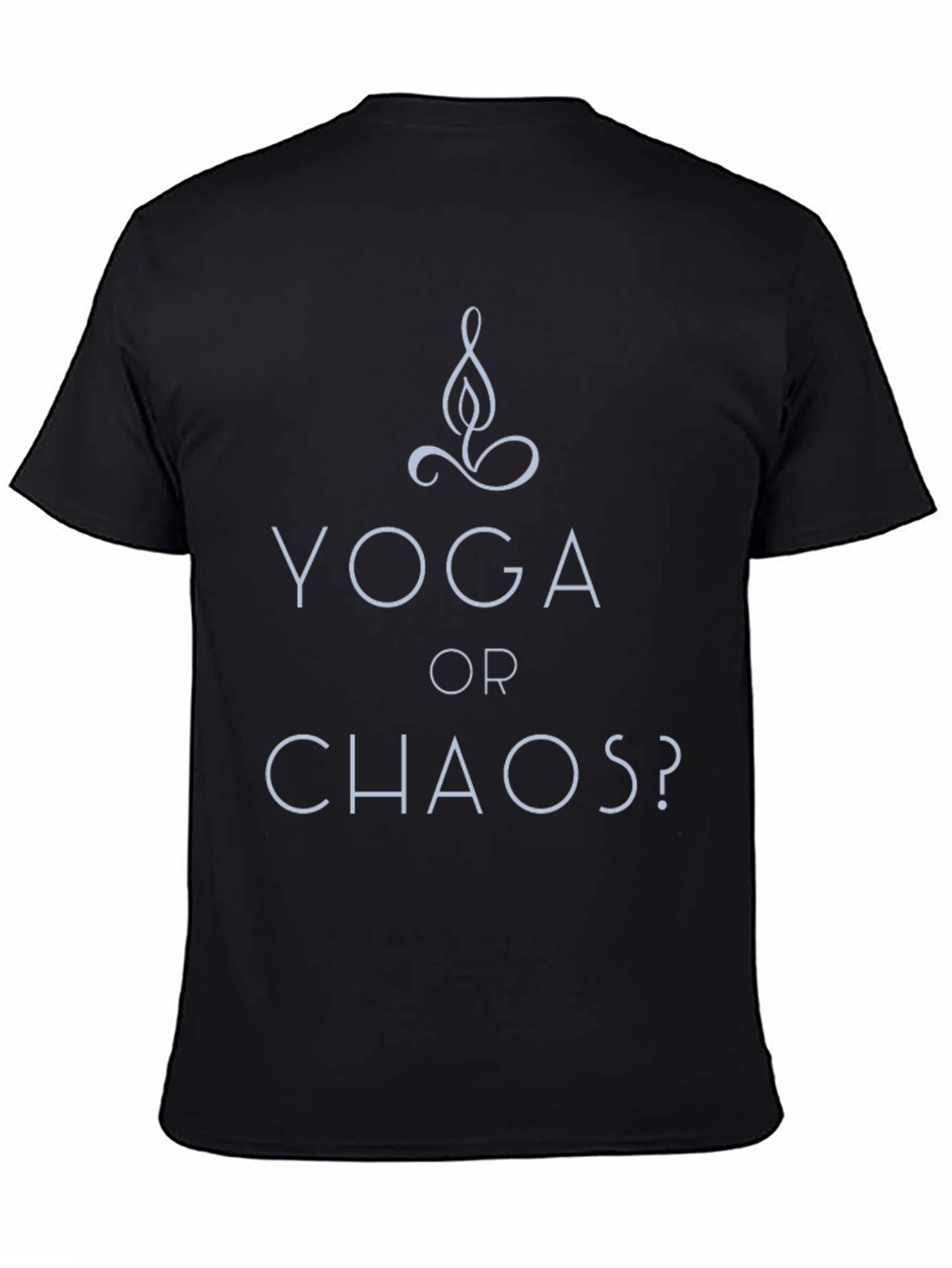 Yoga or Chaos? Black Graphic Tee