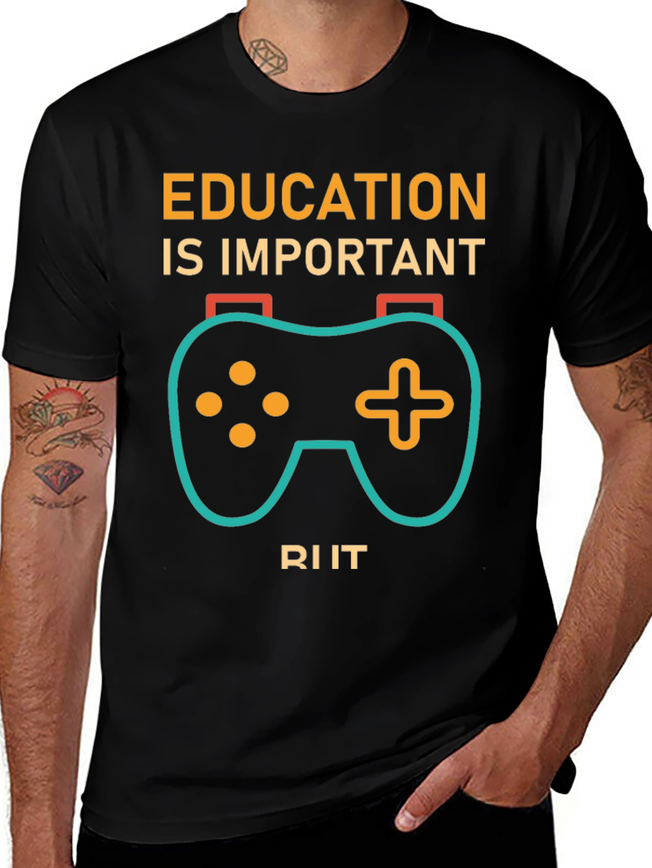 Education is Important Gaming T-Shirt
