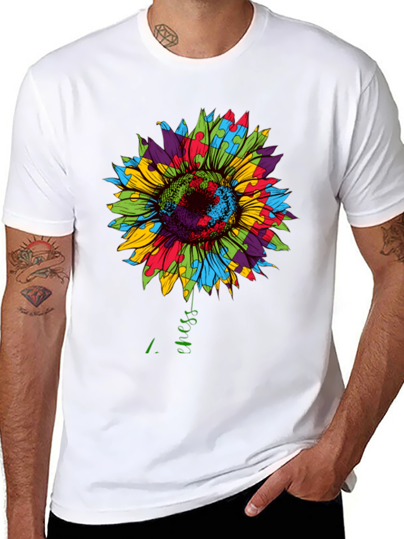 Autism Awareness Sunflower T-Shirt