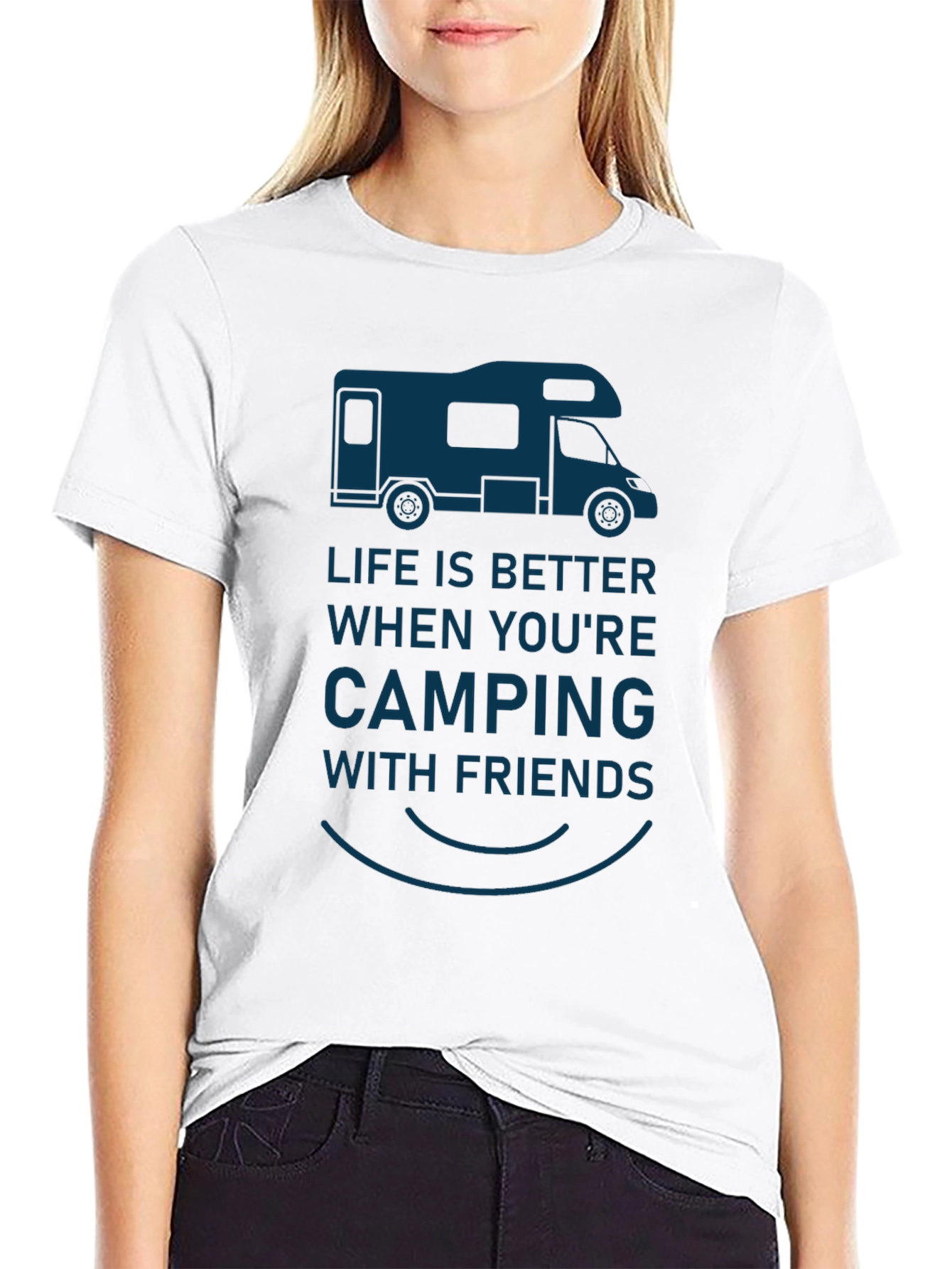 Camping With Friends Graphic Tee