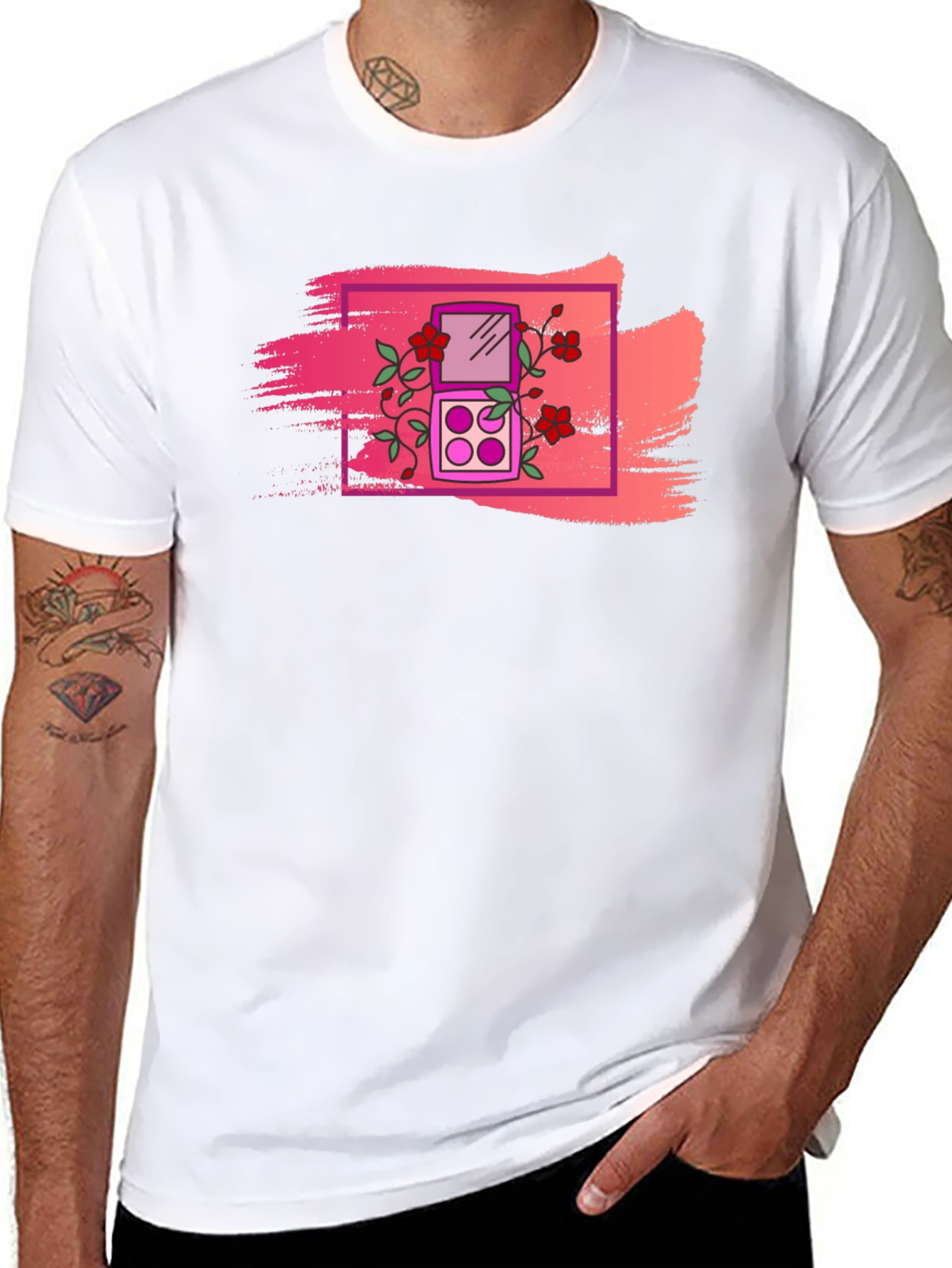 Floral Makeup Palette Graphic Tee