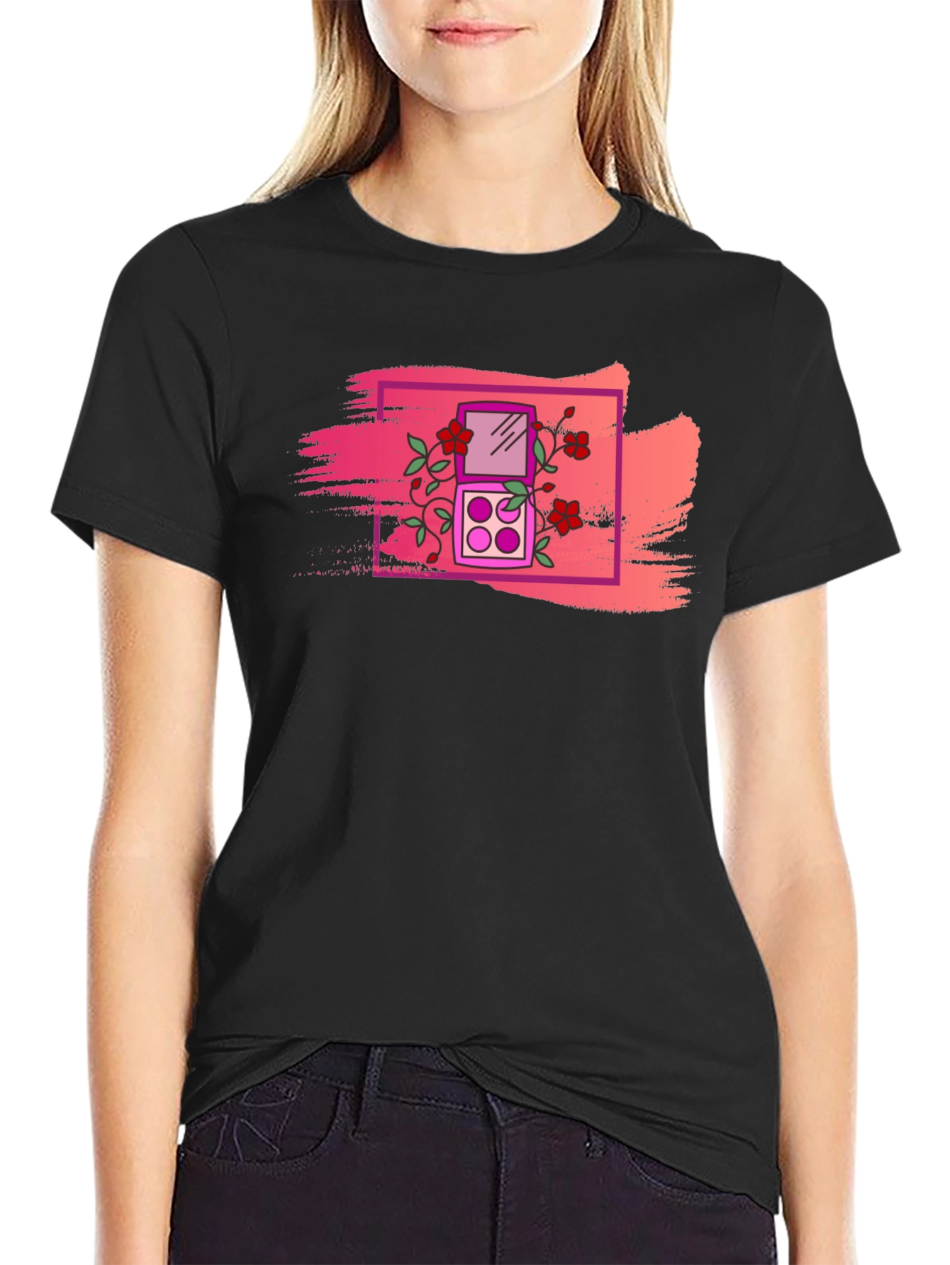 Floral Makeup Palette Graphic Tee