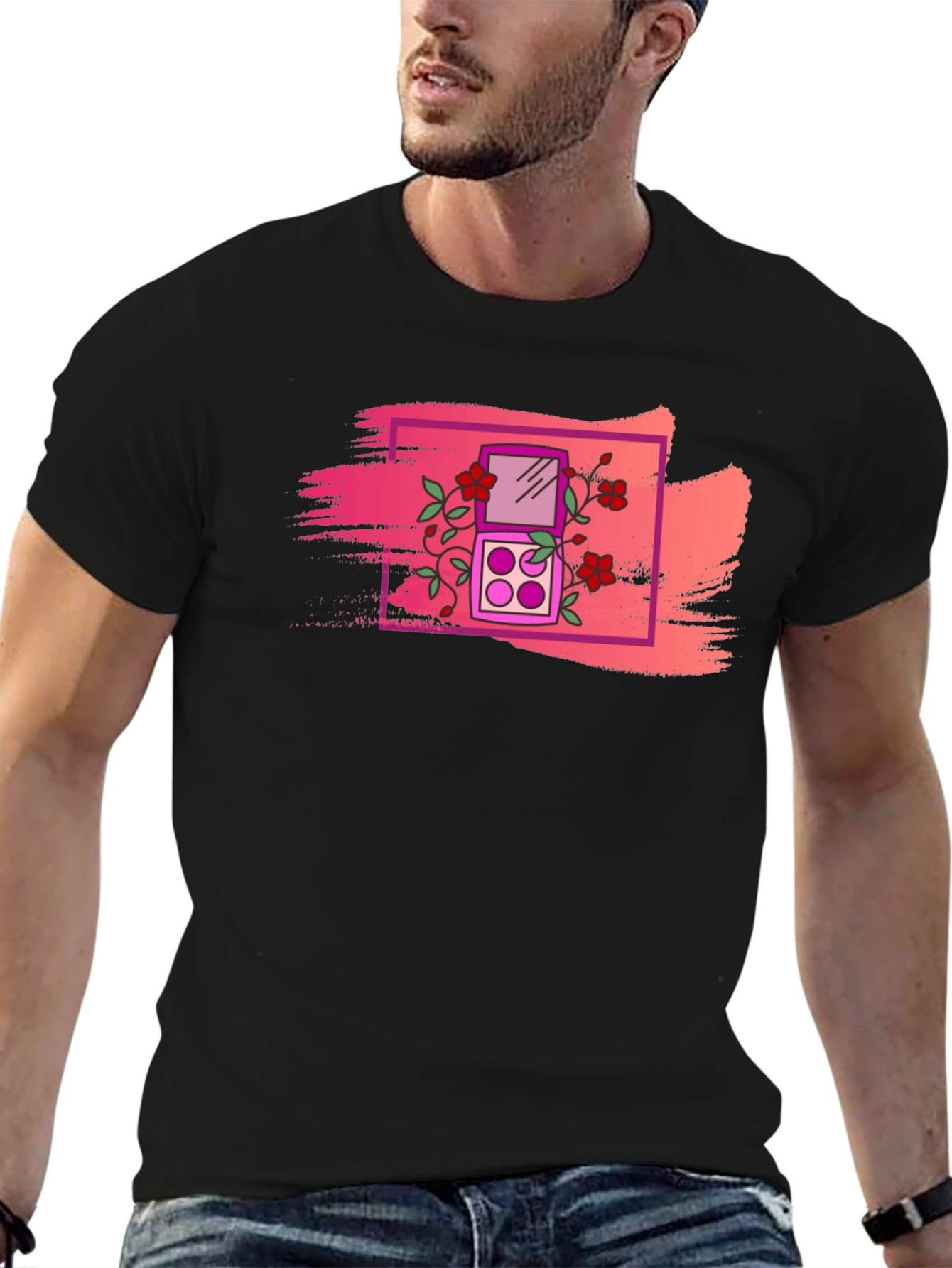 Floral Makeup Palette Graphic Tee
