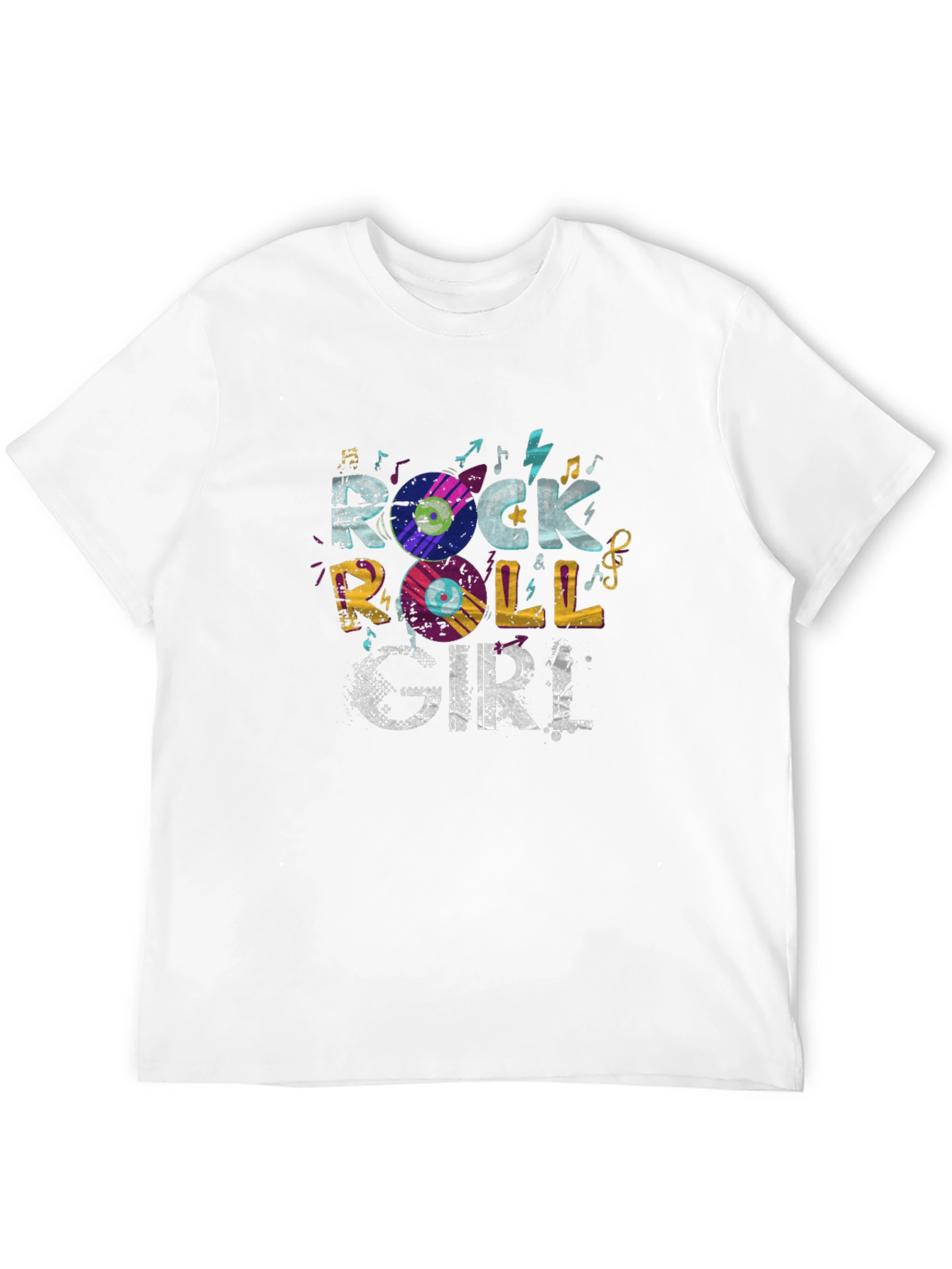 Rock & Roll Girl Graphic Tee - Black