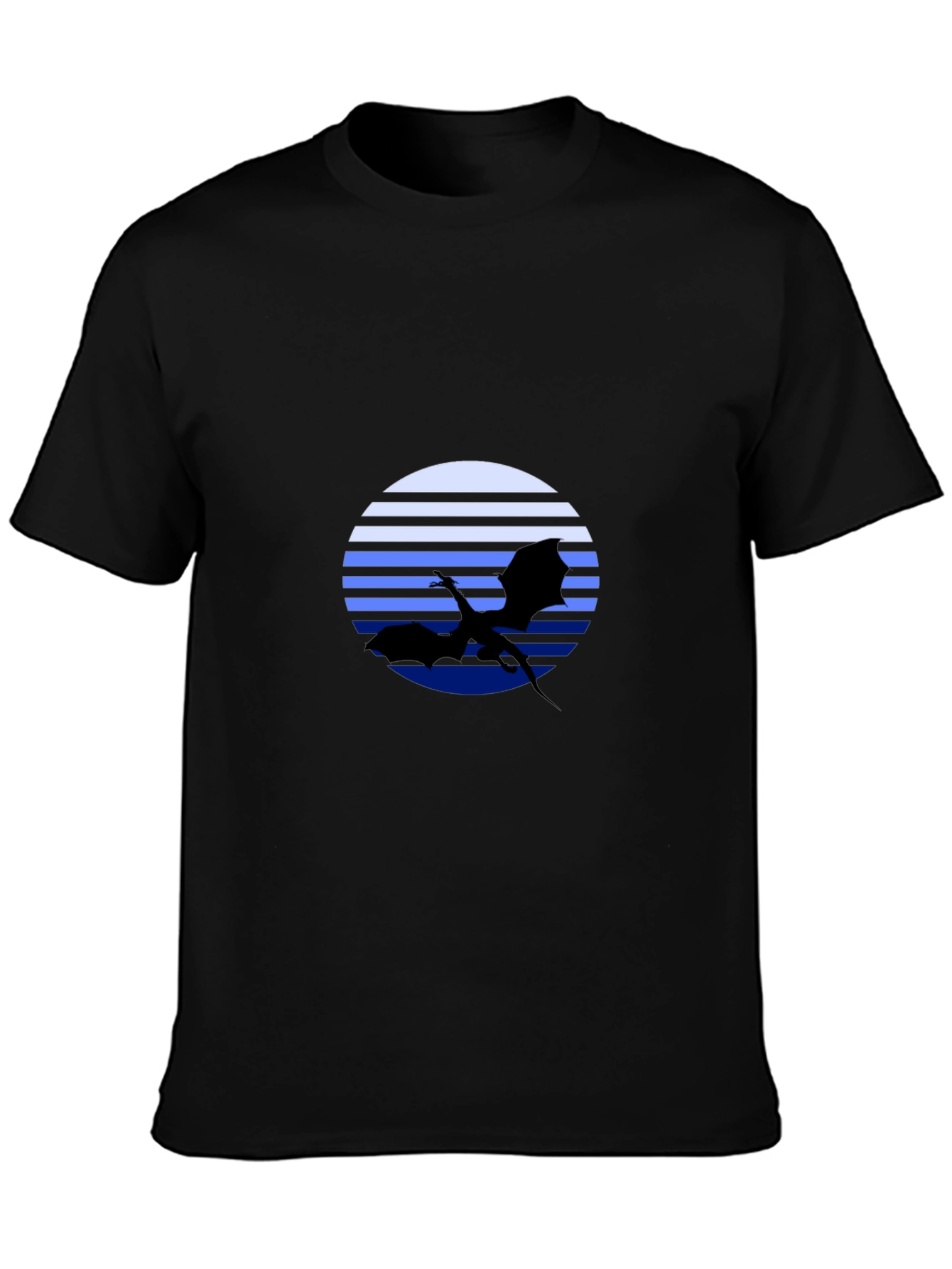 Dragon Silhouette T-Shirt - Retro Style