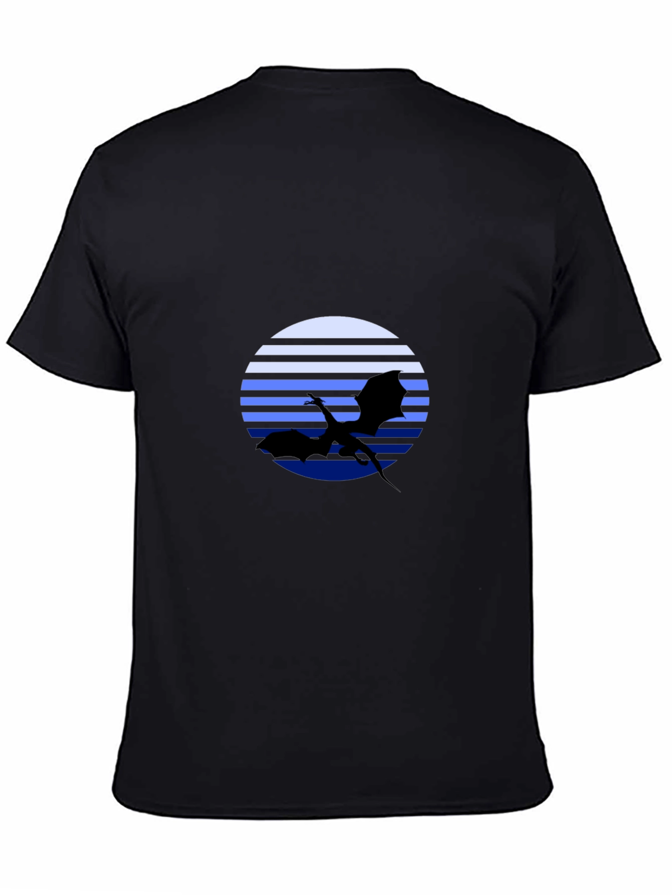 Dragon Silhouette T-Shirt - Retro Style