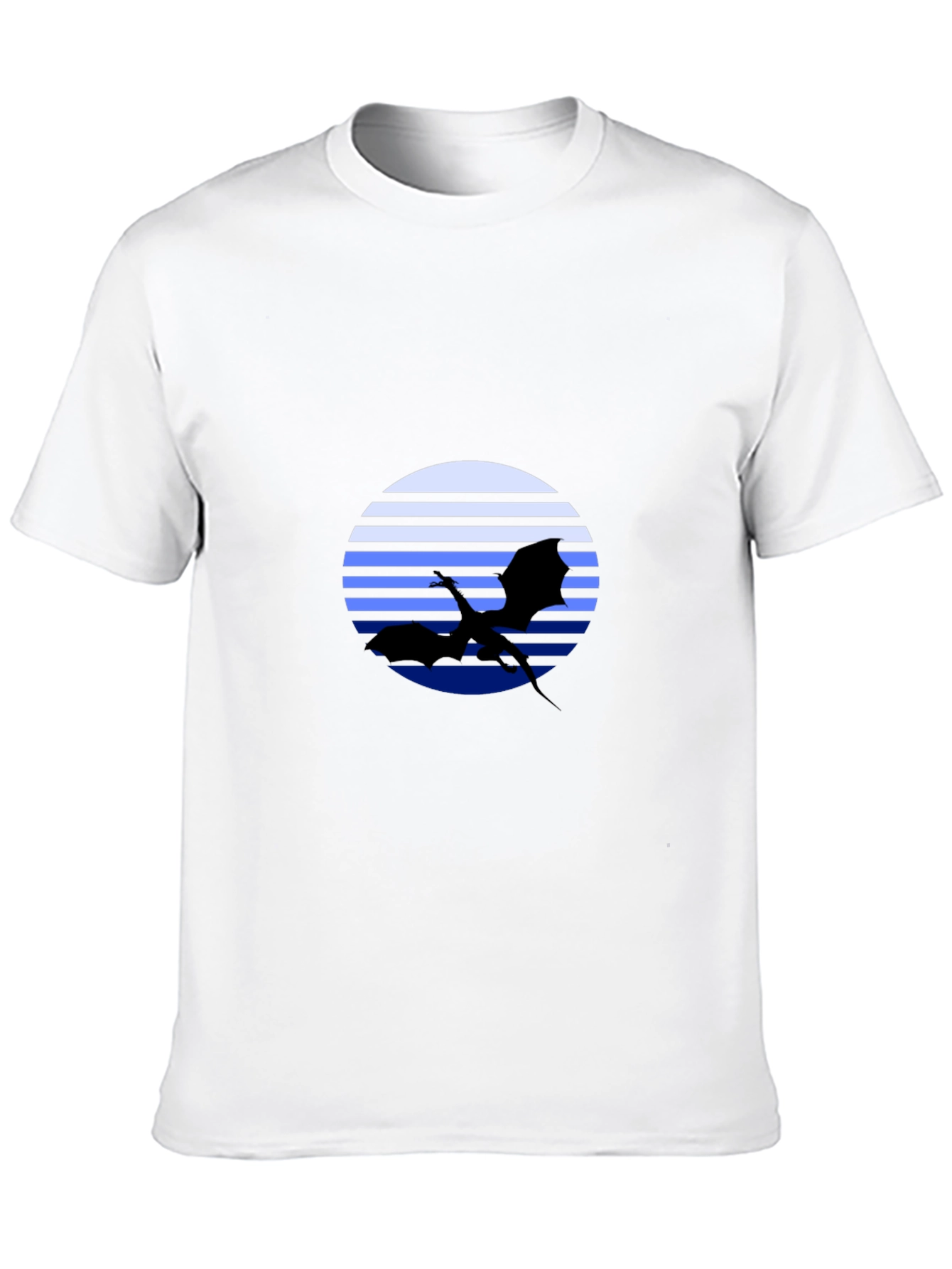 Dragon Silhouette T-Shirt - Retro Style