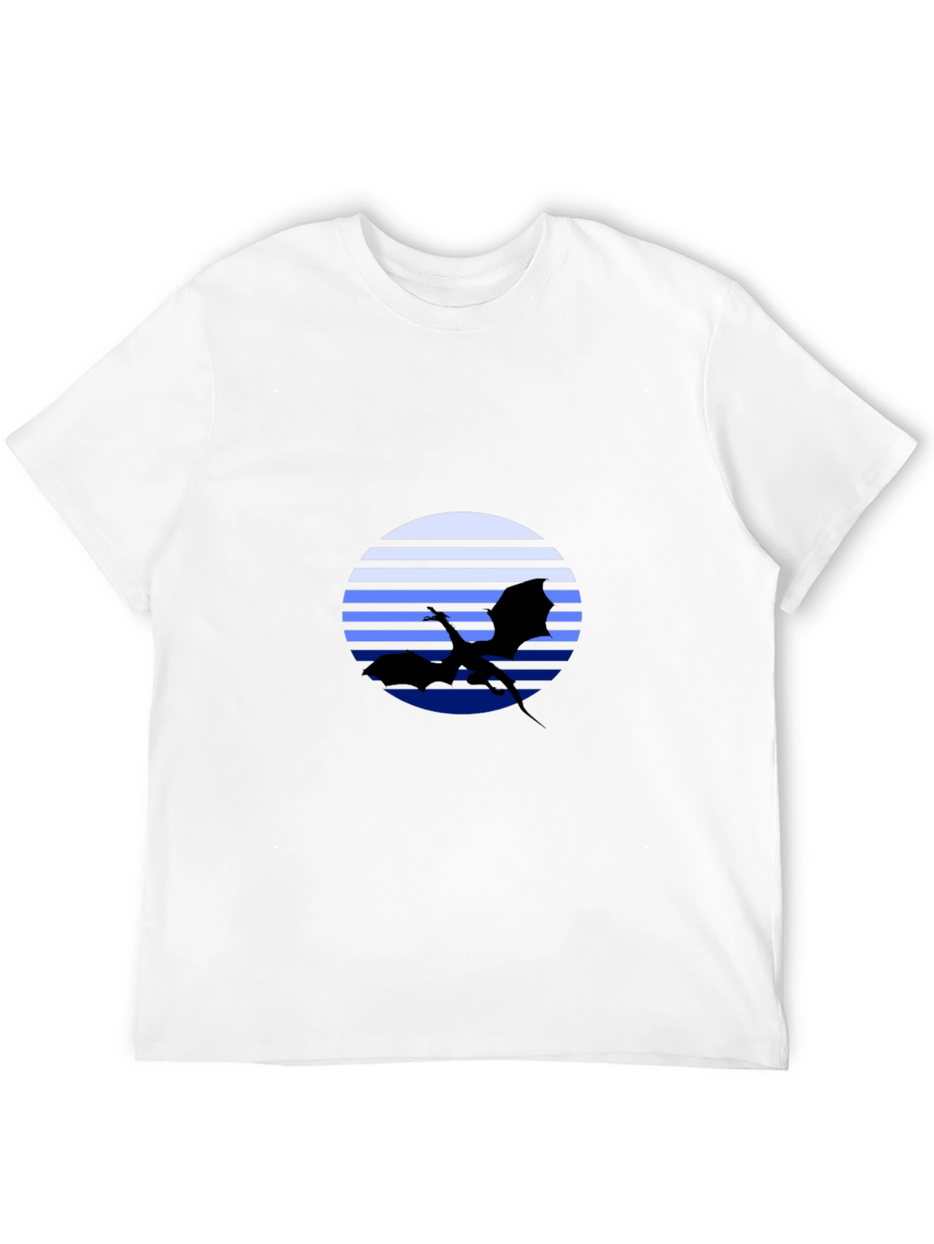 Dragon Silhouette T-Shirt - Retro Style