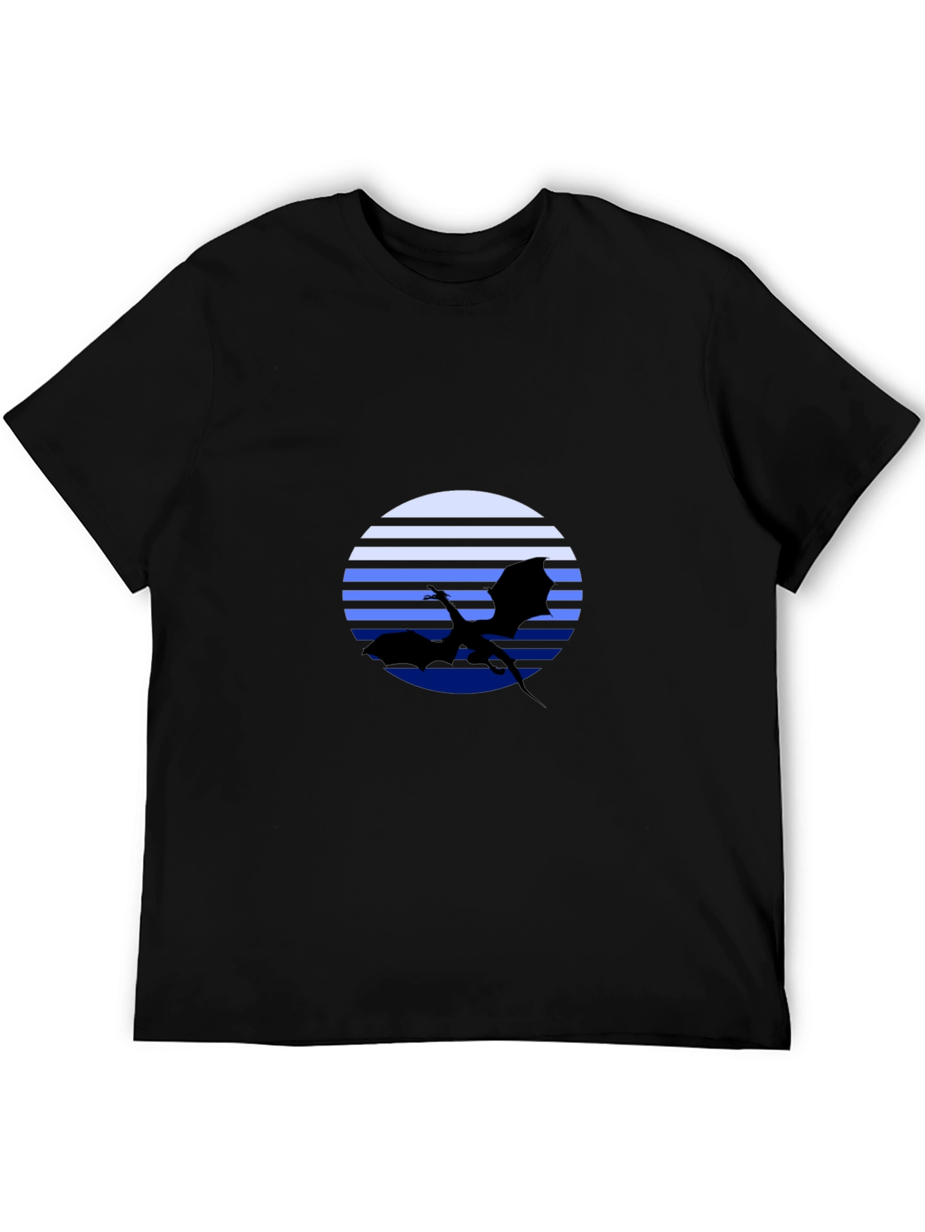 Dragon Silhouette T-Shirt - Retro Style