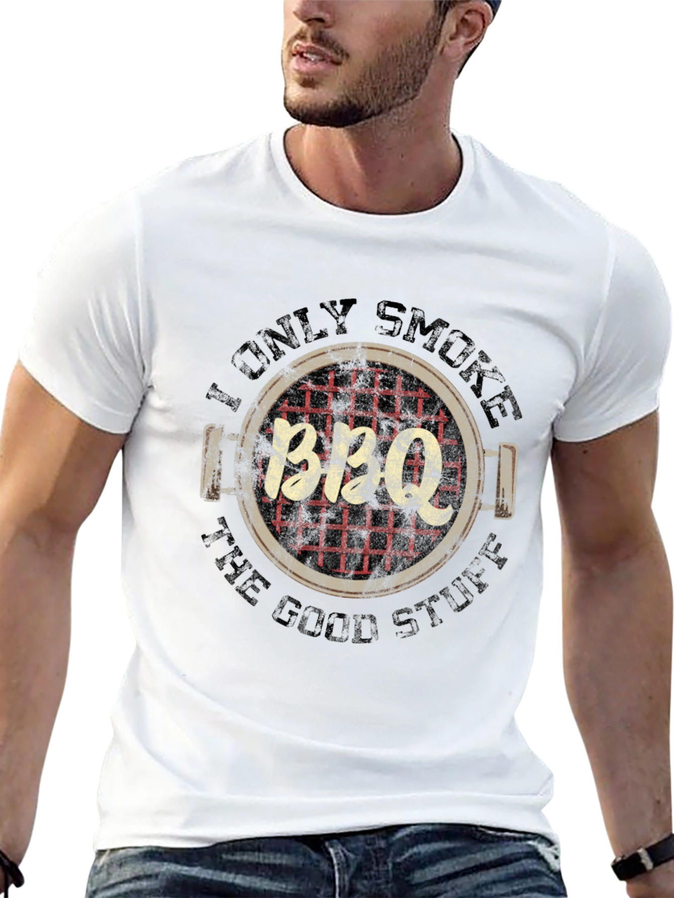 I Only Smoke BBQ - Funny Grilling T-Shirt