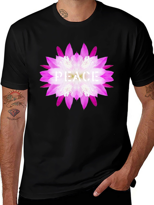 Peace Flower Graphic T-Shirt
