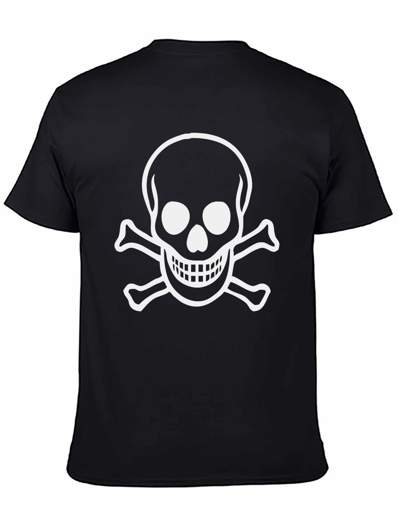 Skull & Crossbones Graphic Tee - Mens Black T-Shirt