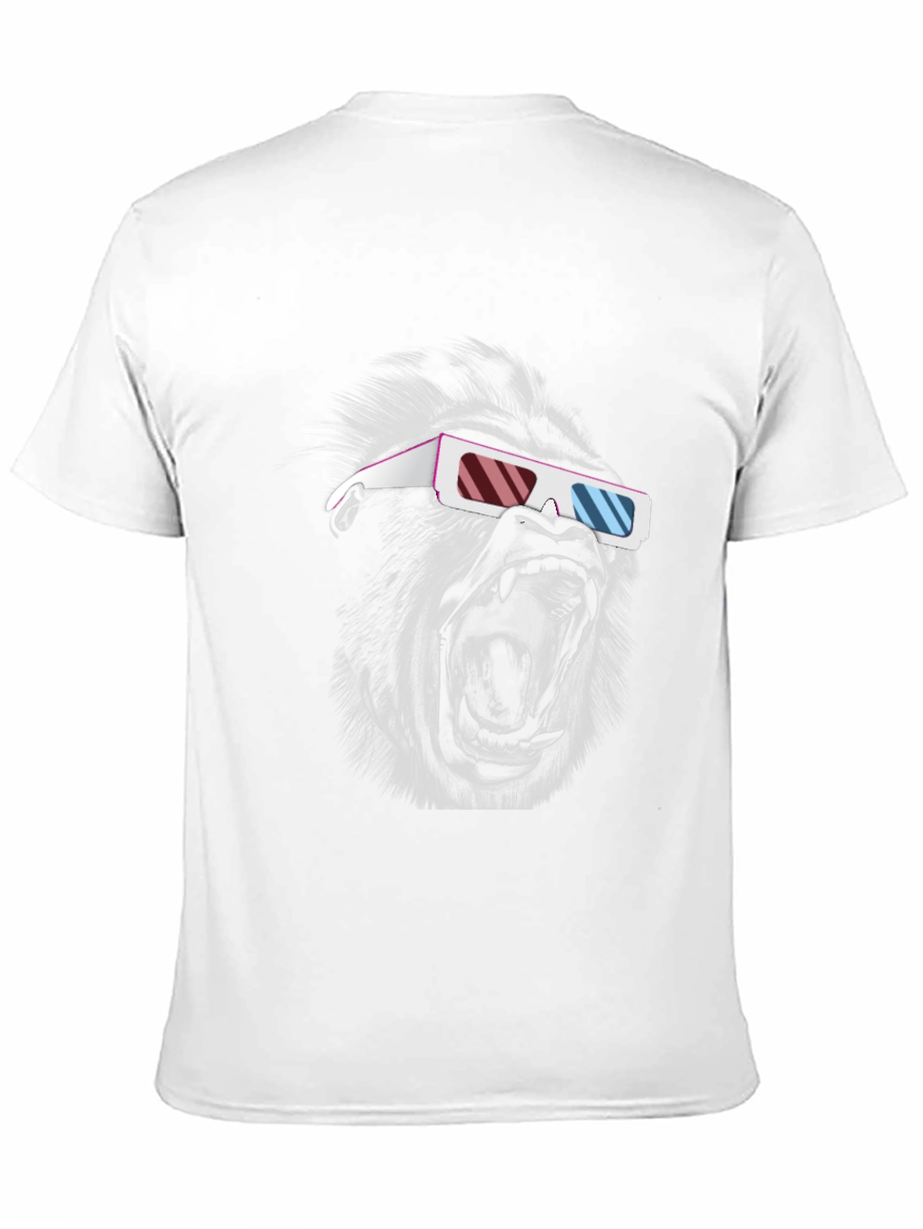 Gorilla 3D Glasses Black T-Shirt