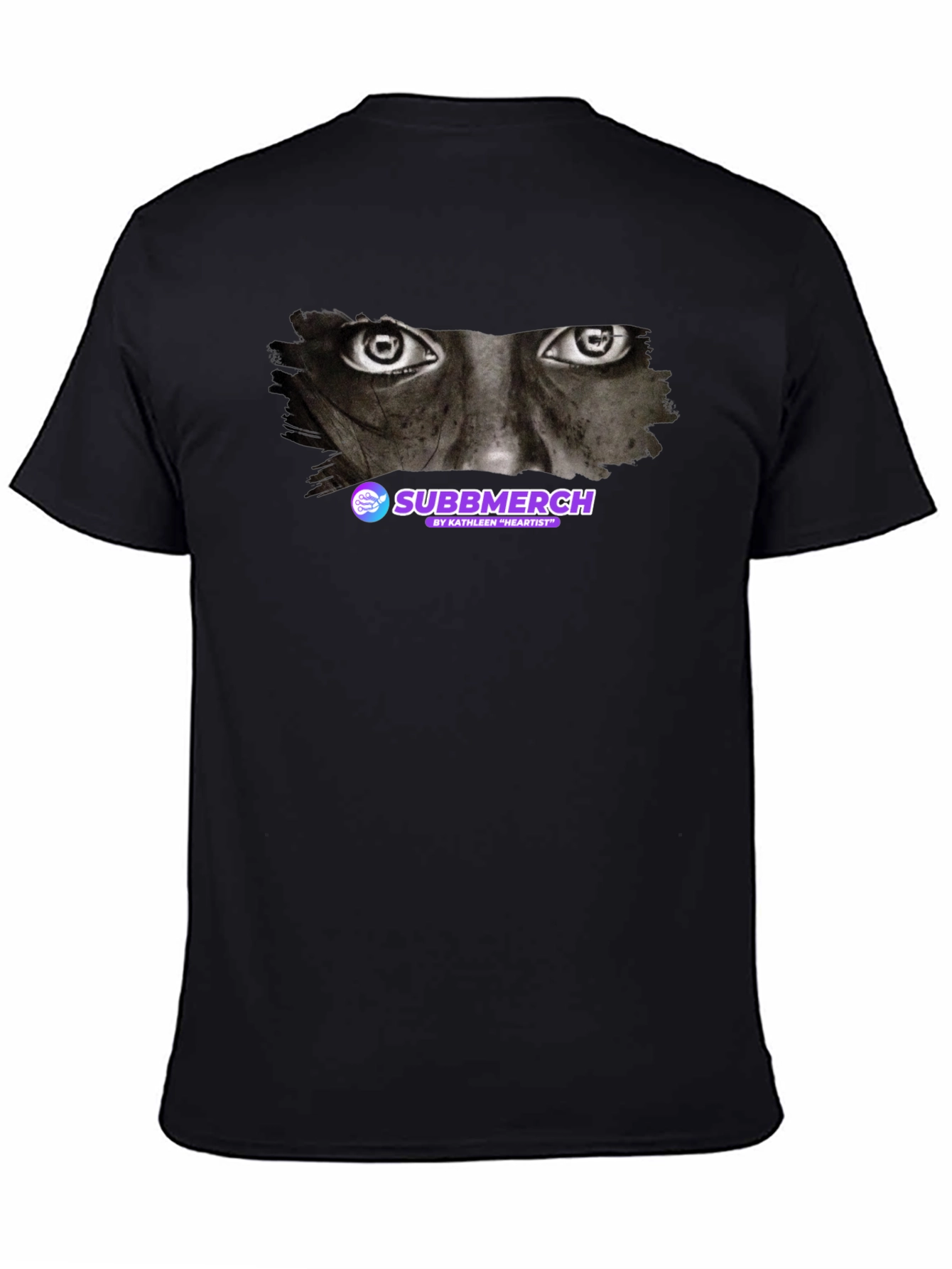 Eyes Graphic Subbmerch Black T-Shirt