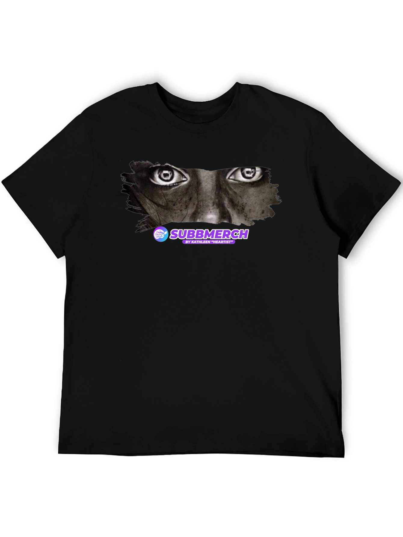Eyes Graphic Subbmerch Black T-Shirt