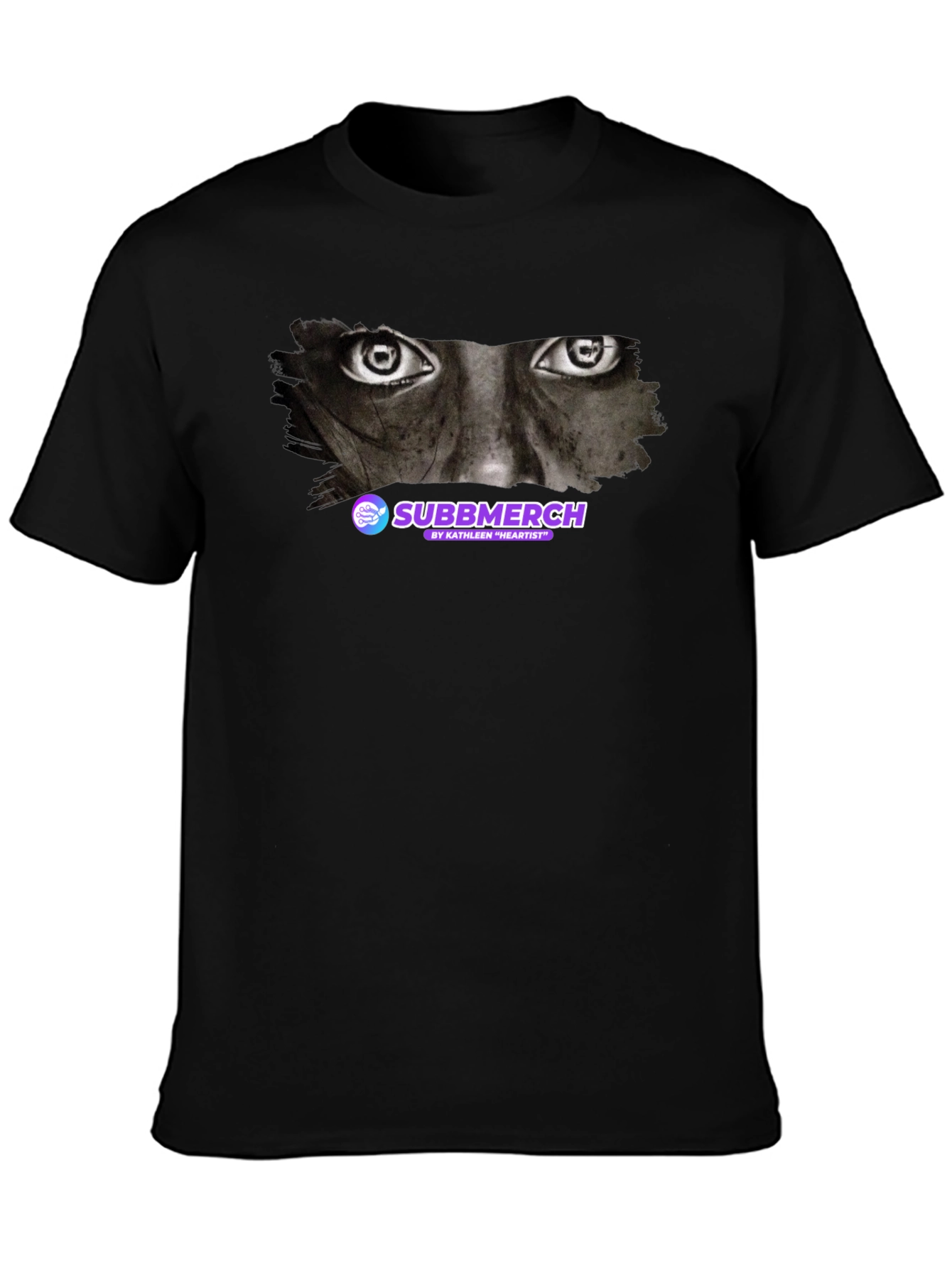Eyes Graphic Subbmerch Black T-Shirt