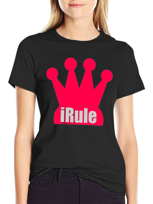 iRule Crown Black T-Shirt - Unique Design