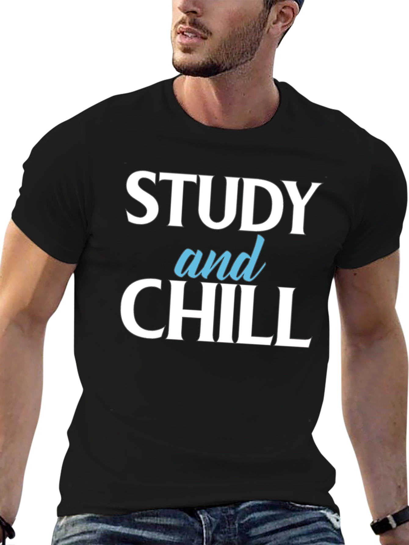 Study and Chill T-Shirt - Relaxed Student Style