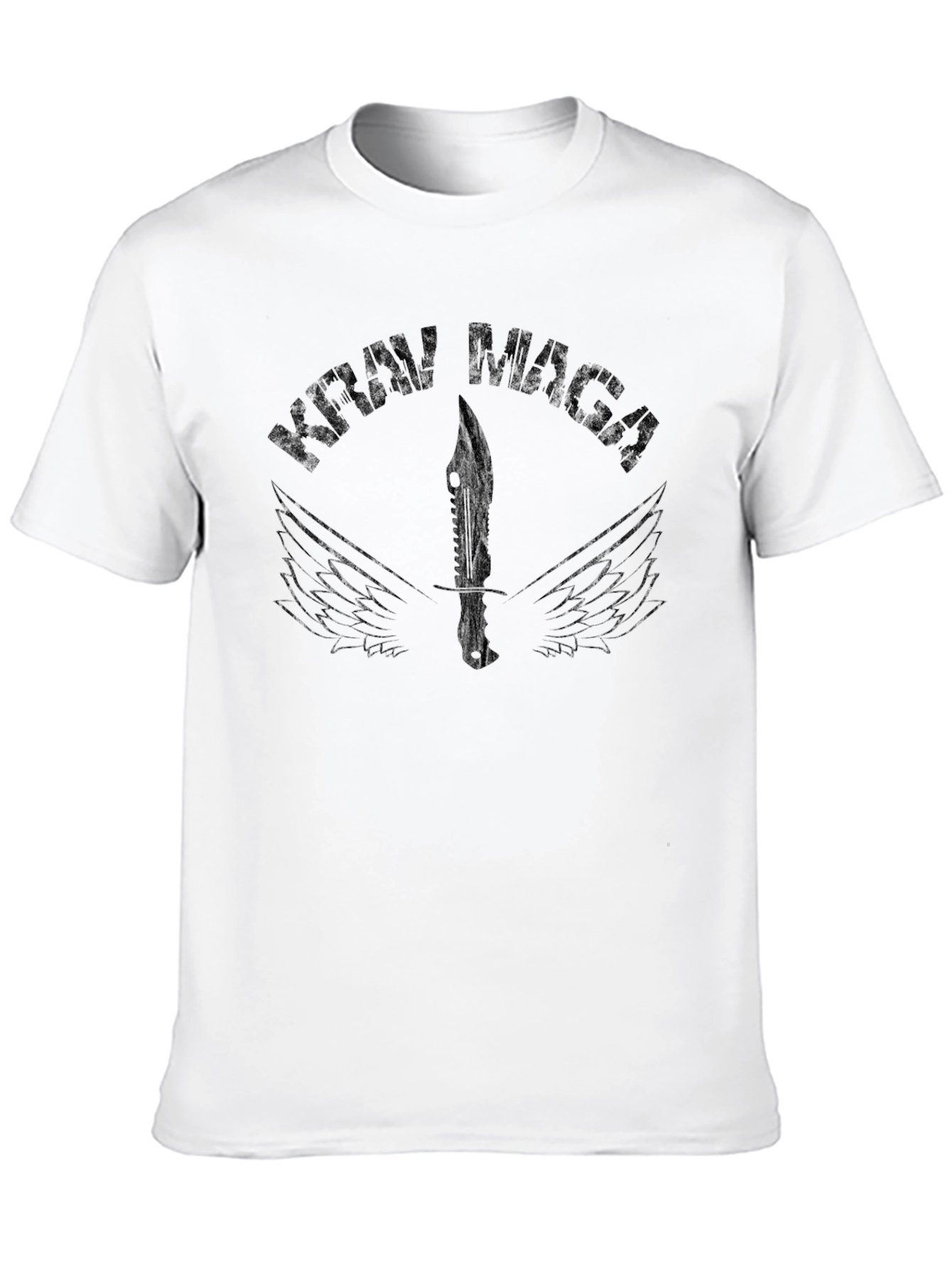 Krav Maga Black T-Shirt - Martial Arts Design