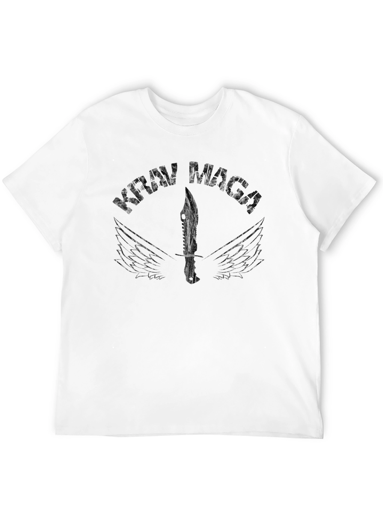Krav Maga Black T-Shirt - Martial Arts Design