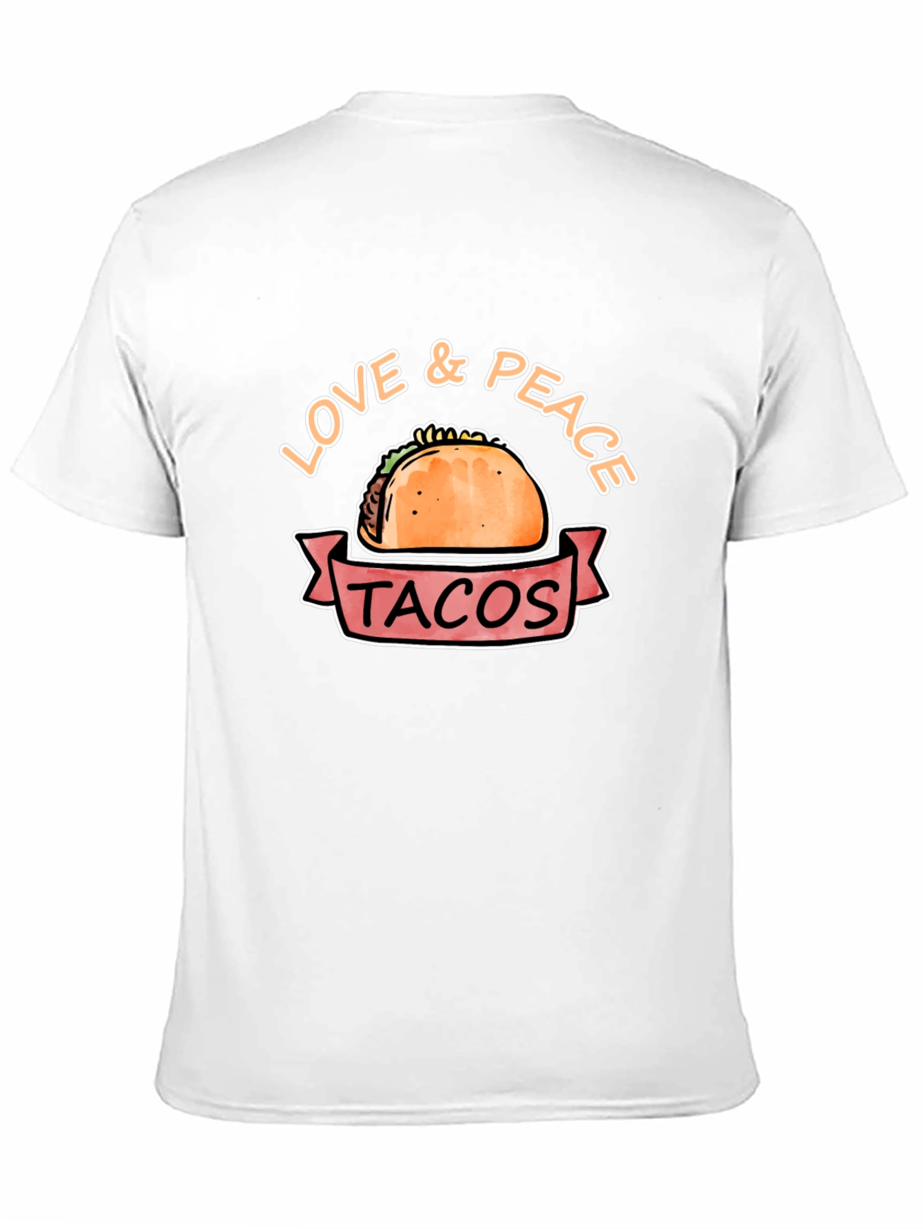 Love & Peace Tacos Graphic Tee - Black
