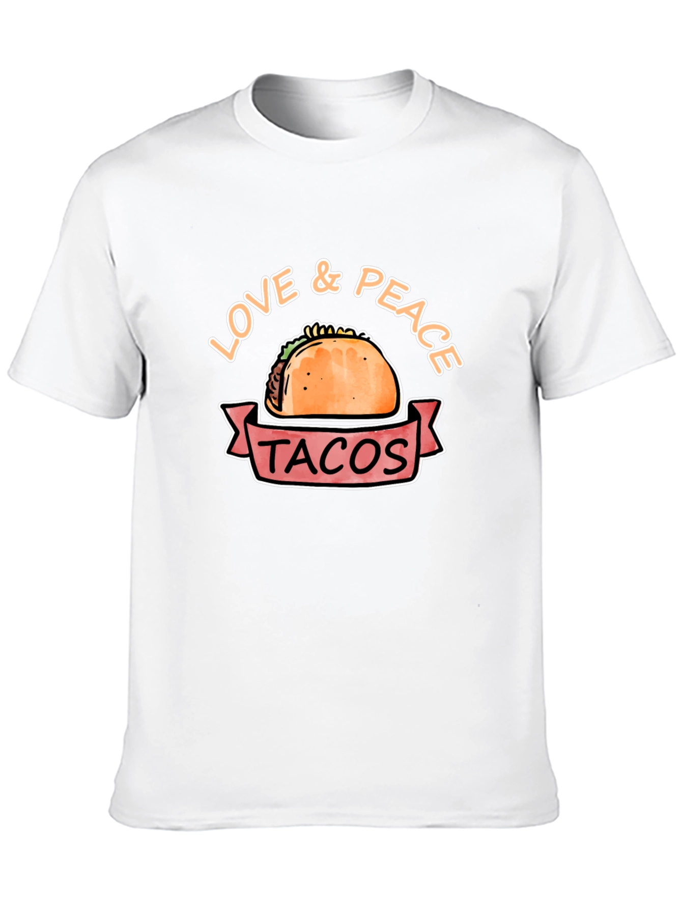 Love & Peace Tacos Graphic Tee - Black