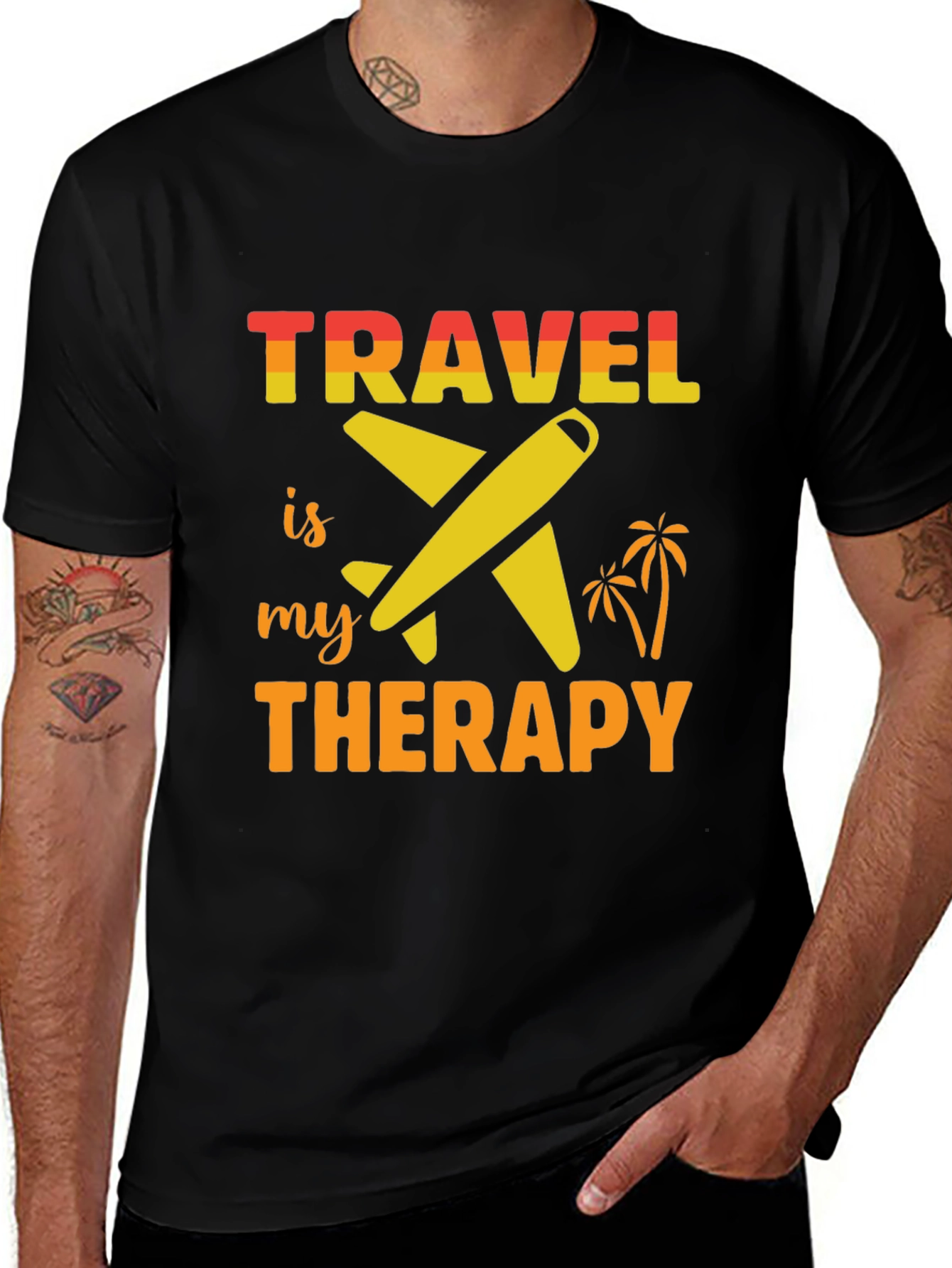 Travel is my Therapy Graphic T-Shirt