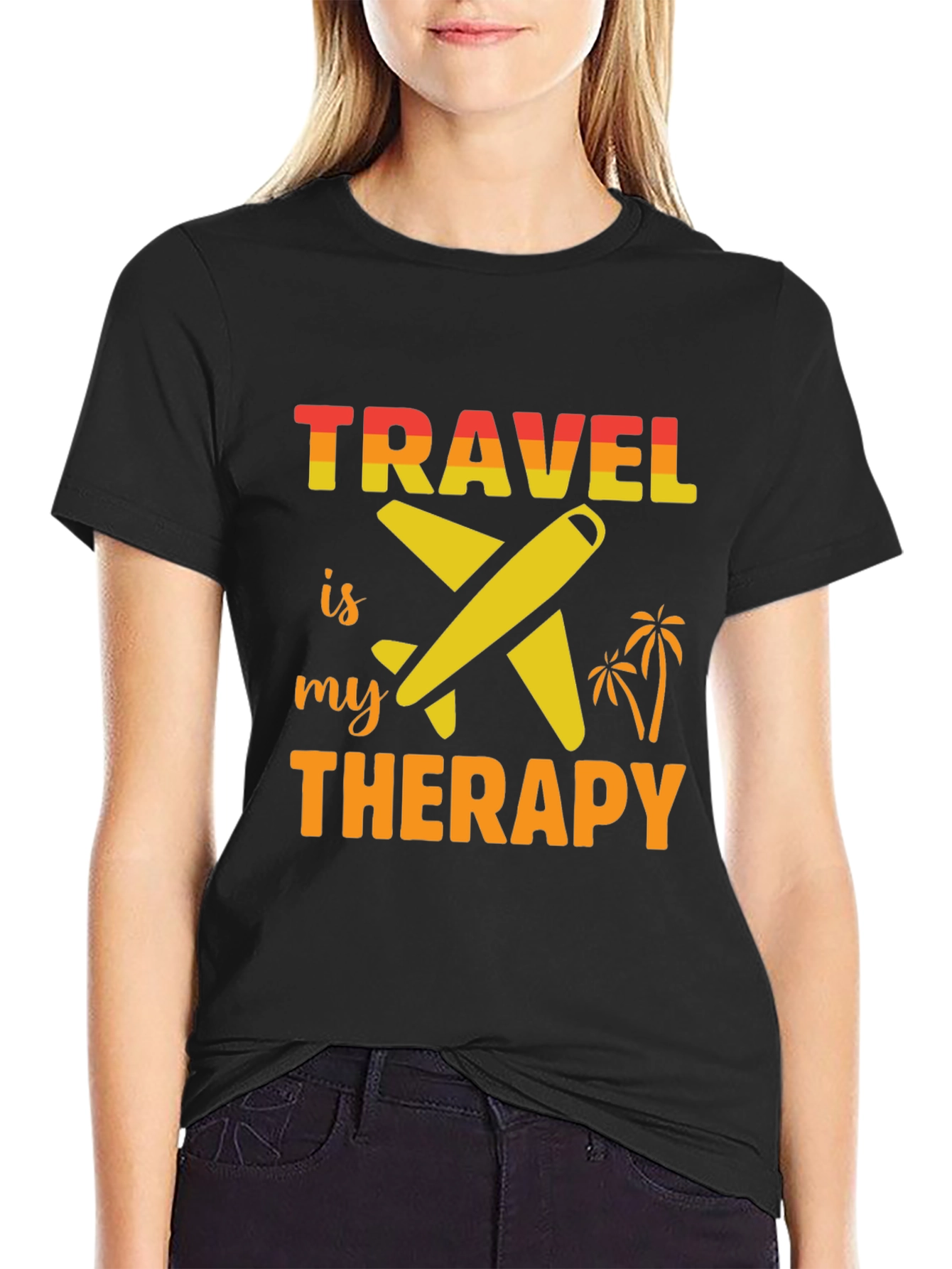 Travel is my Therapy Graphic T-Shirt