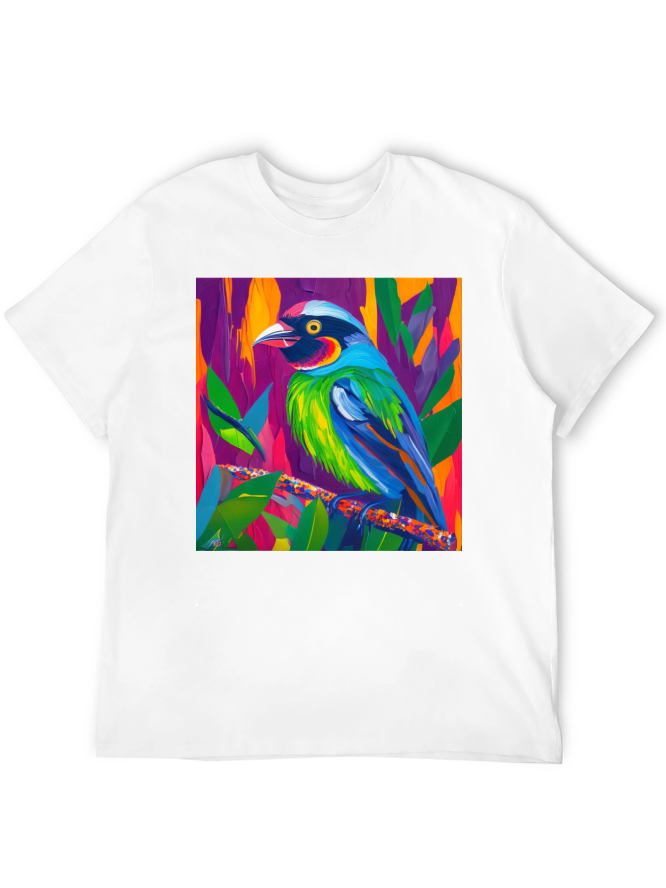 Colorful Bird Art T-Shirt