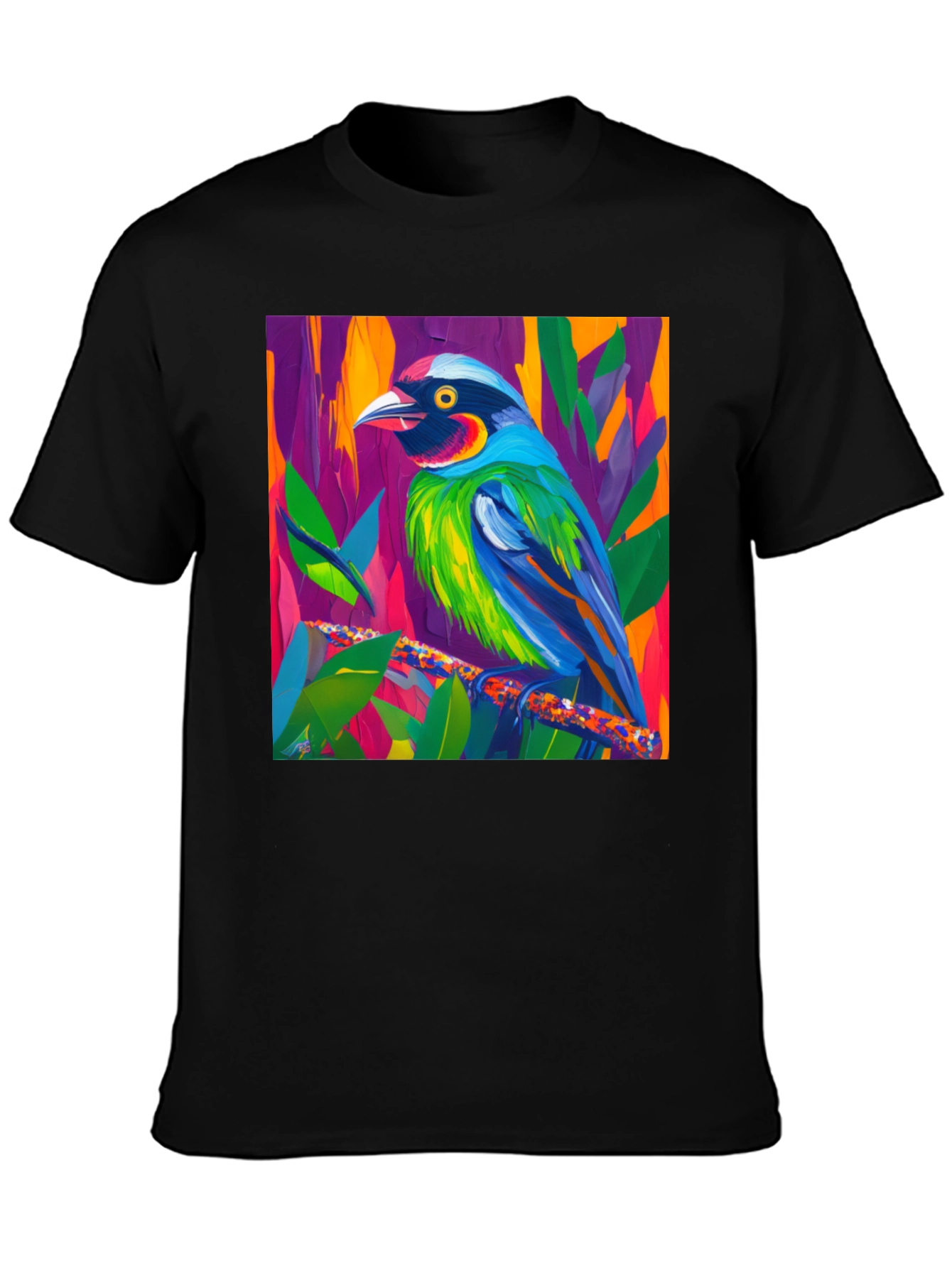 Colorful Bird Art T-Shirt