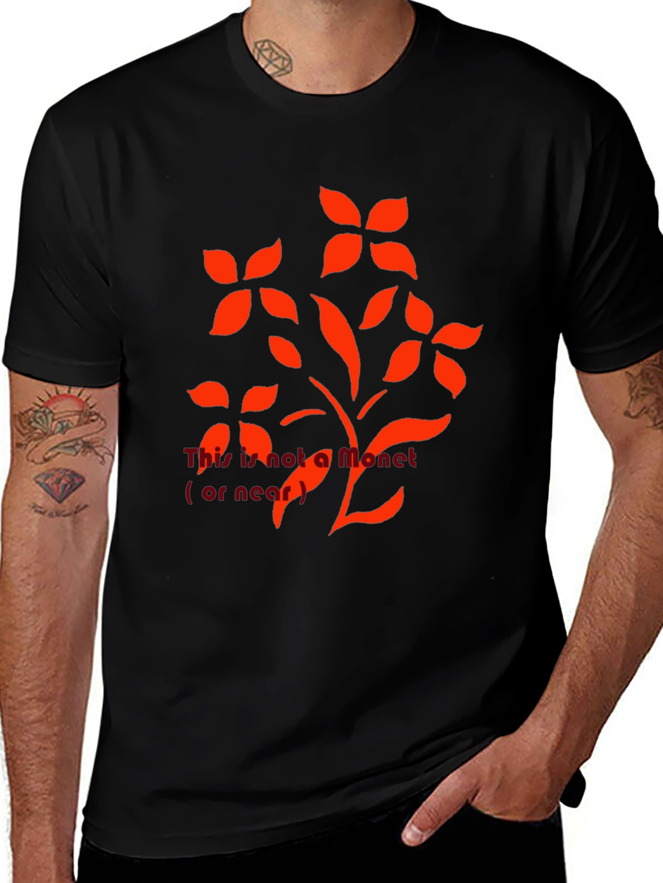 Floral Graphic Print Crew Neck T-Shirt
