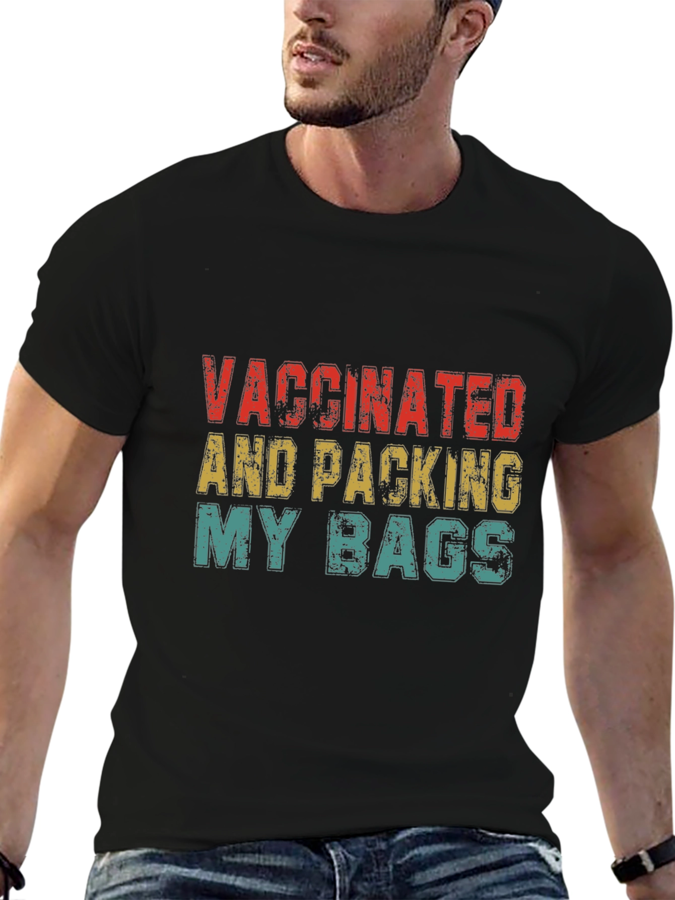 Vaccinated & Packing My Bags Graphic Tee