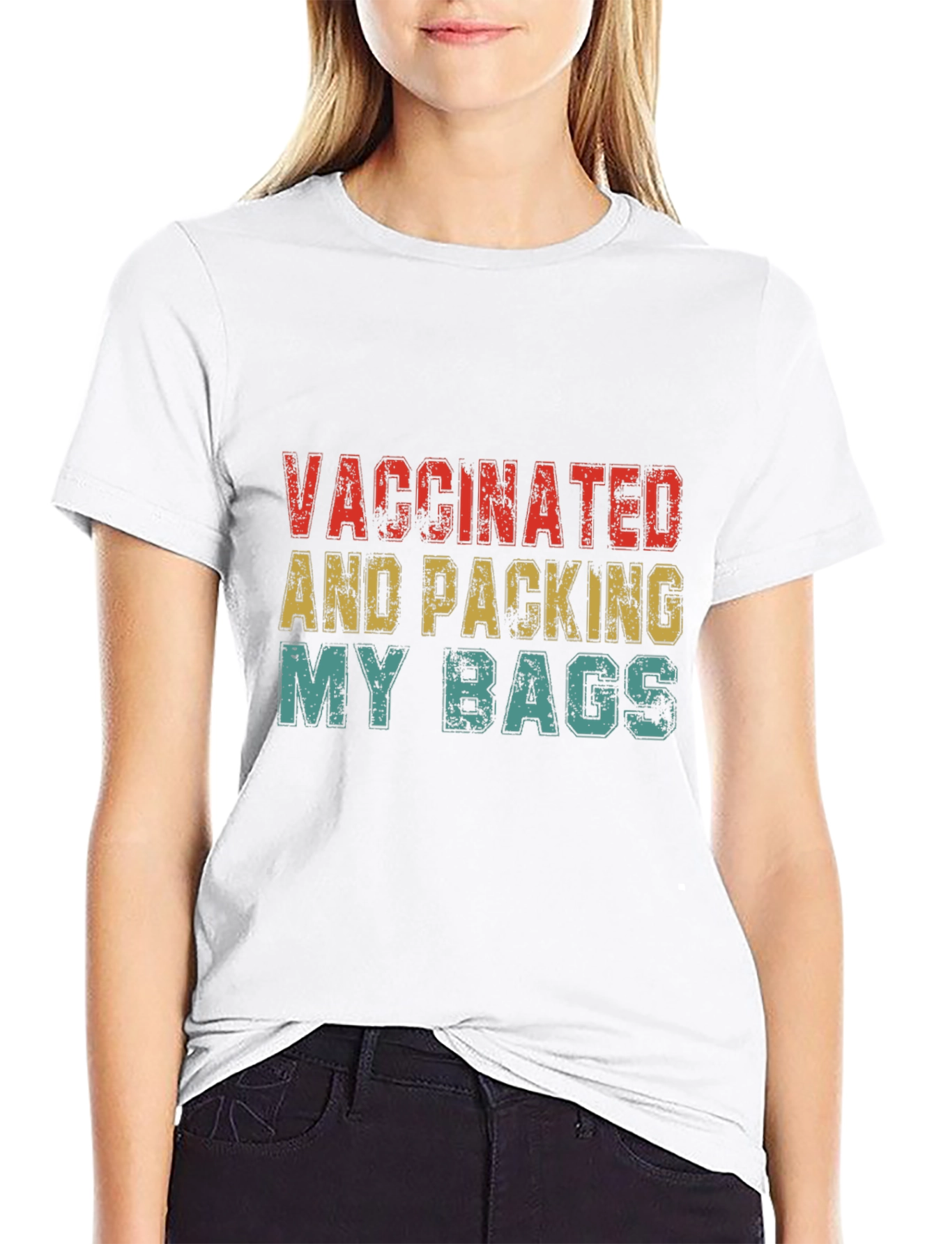 Vaccinated & Packing My Bags Graphic Tee