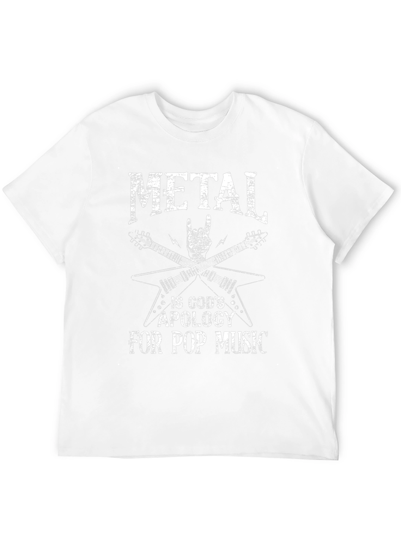 Metal Is Gods Apology T-Shirt Rock Music Tee