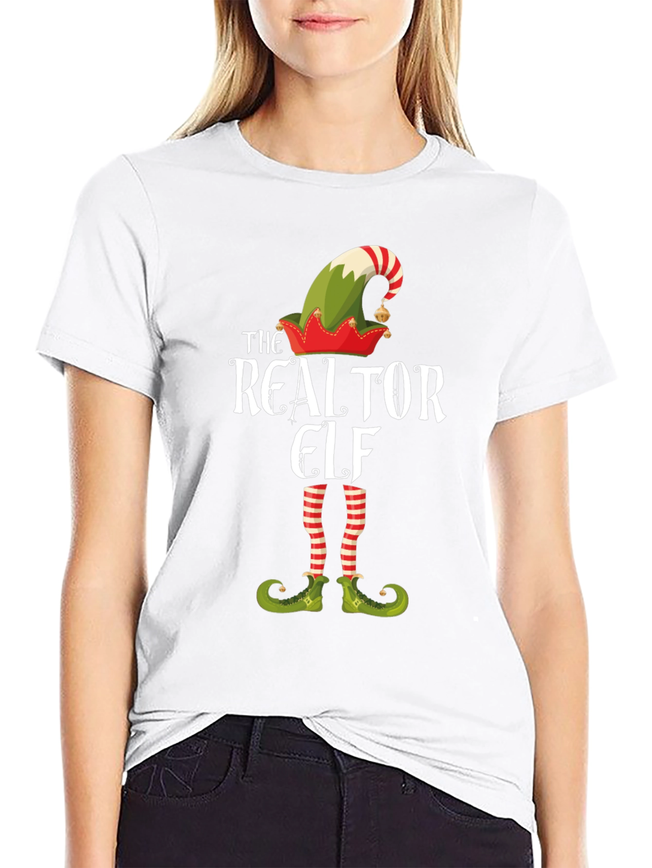 Realtor Elf Graphic Tee - Holiday Fun!