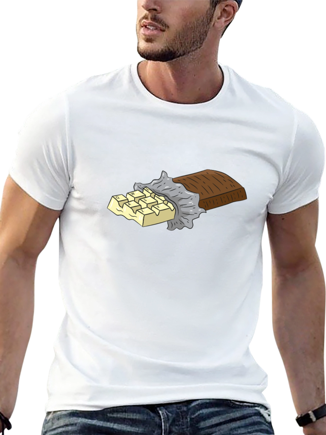 Chocolate Bar Graphic Tee - Black