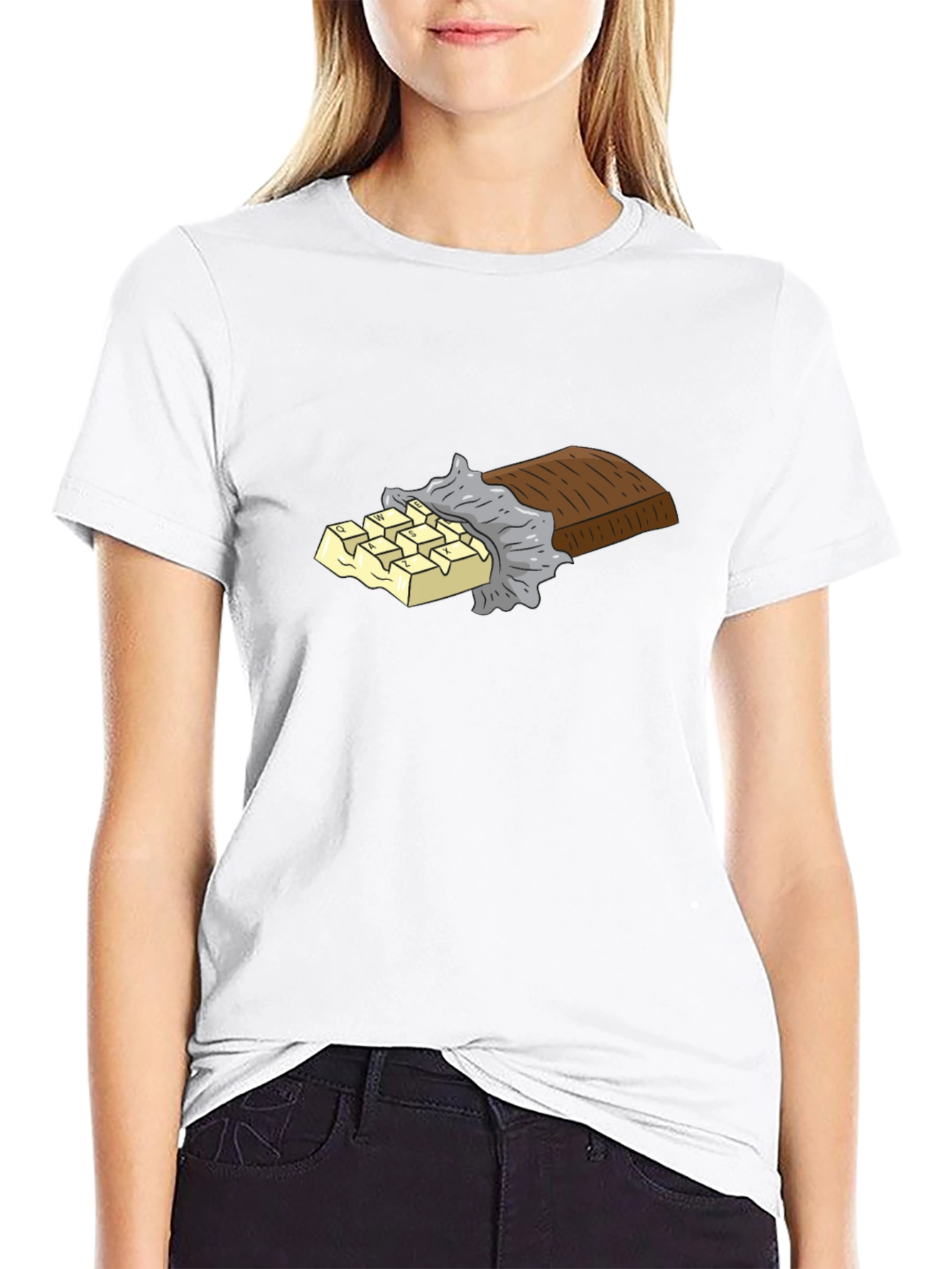 Chocolate Bar Graphic Tee - Black