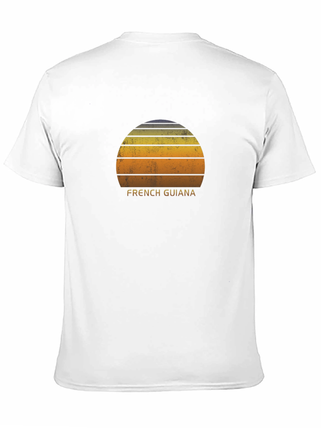 French Guiana Sunset Graphic Tee - Retro Style