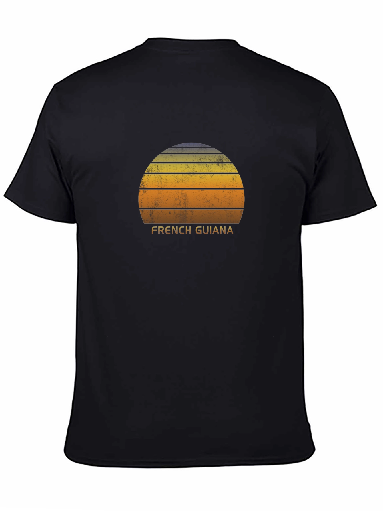 French Guiana Sunset Graphic Tee - Retro Style