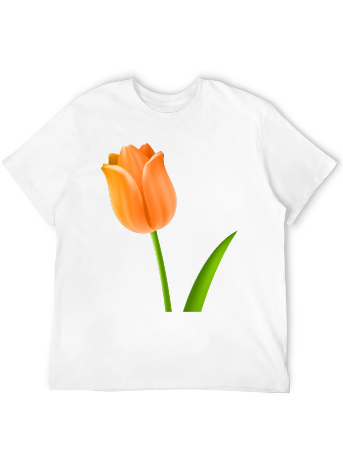 Tulip Graphic Print T-Shirt - Black