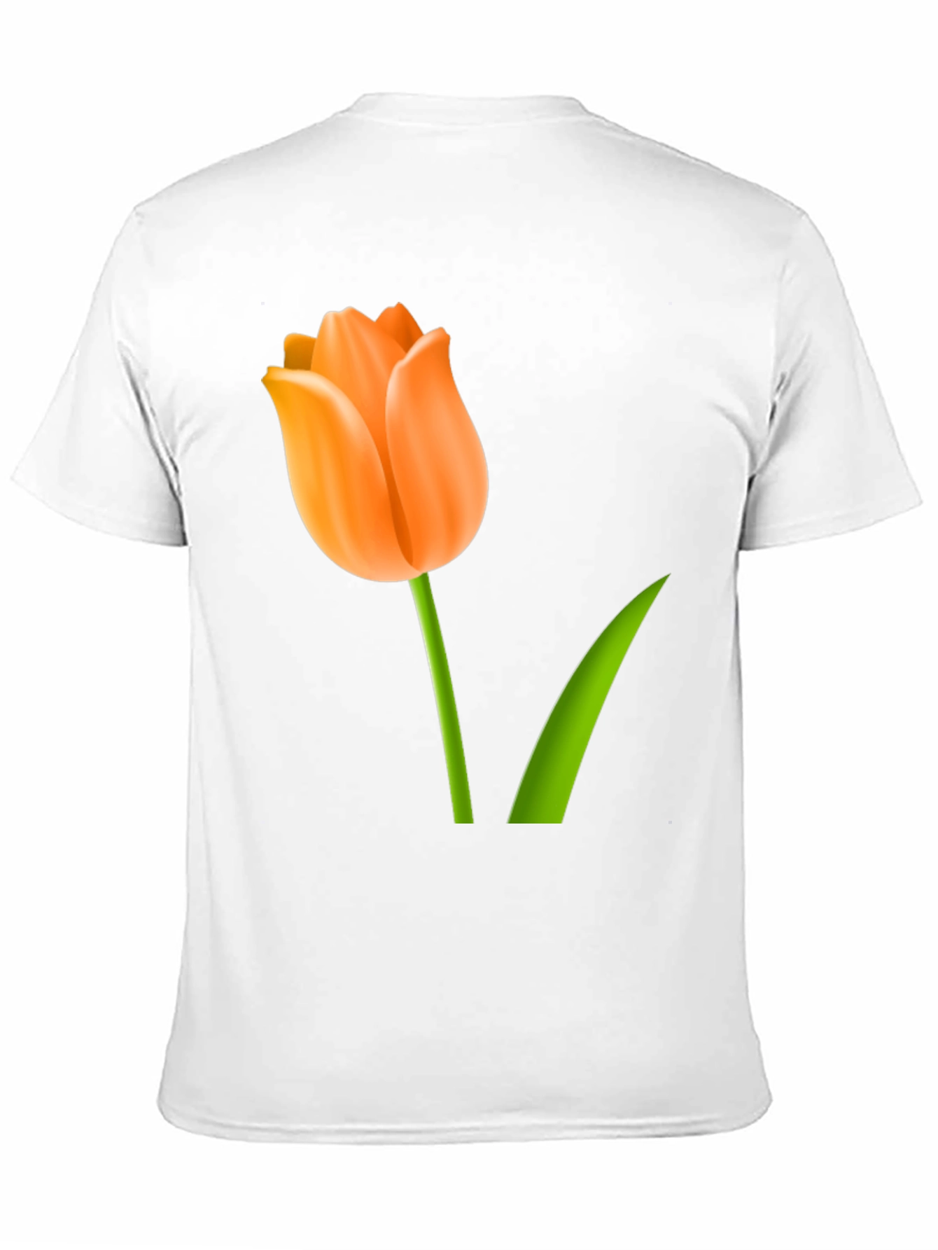 Tulip Graphic Print T-Shirt - Black
